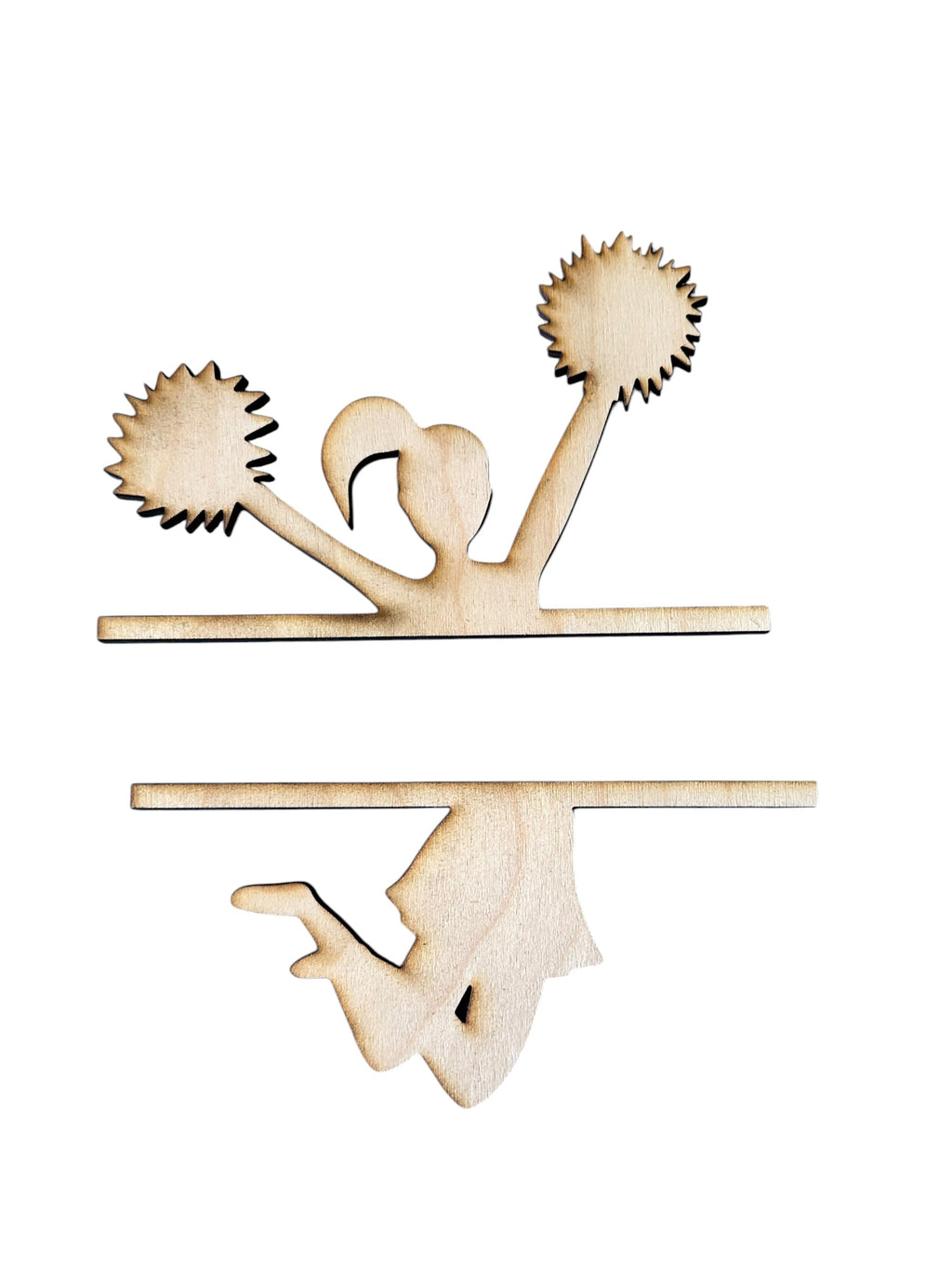 Cheer Pompom Stick DIY Wood Cut