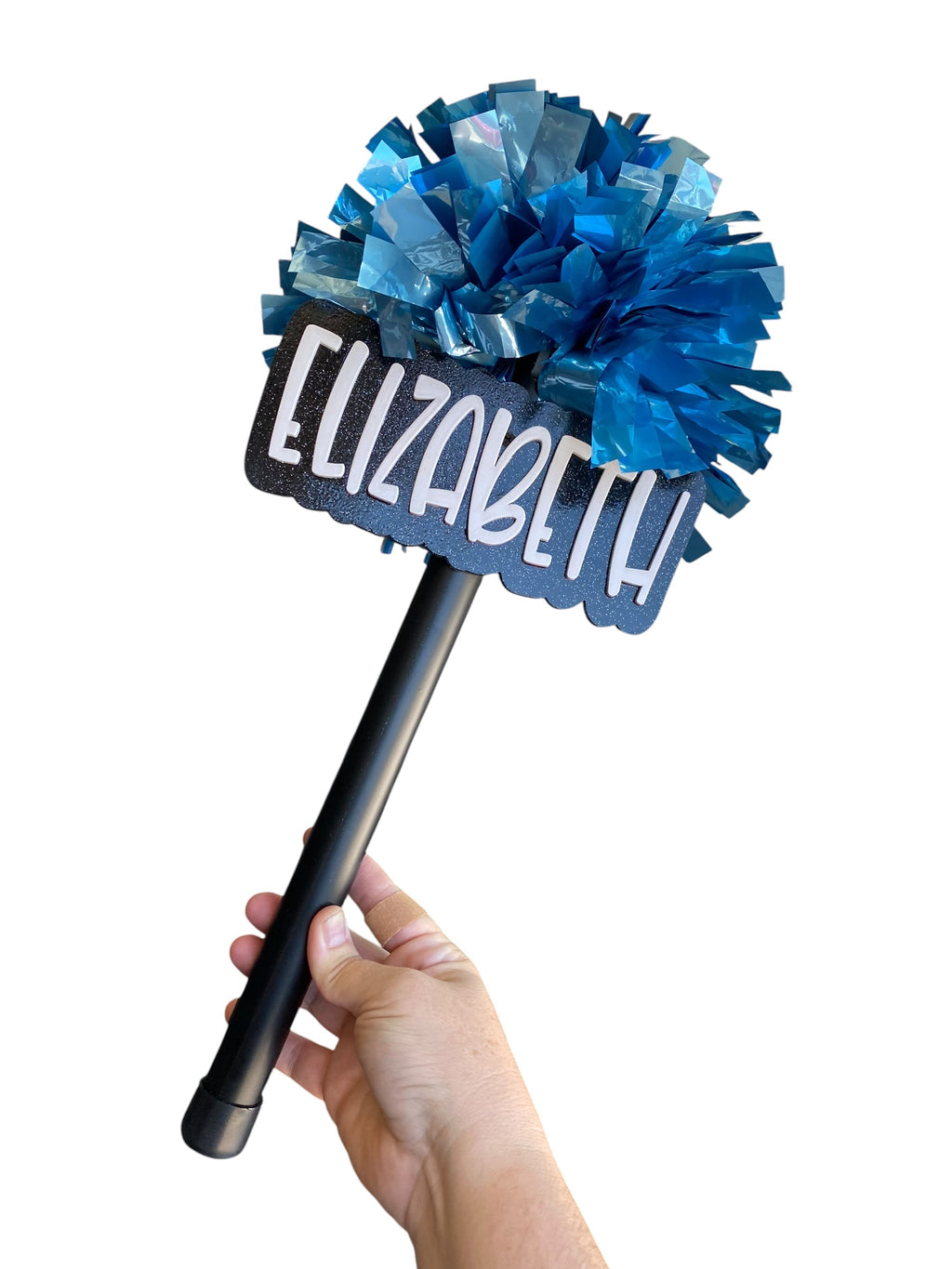 Custom Text PomPom Stick