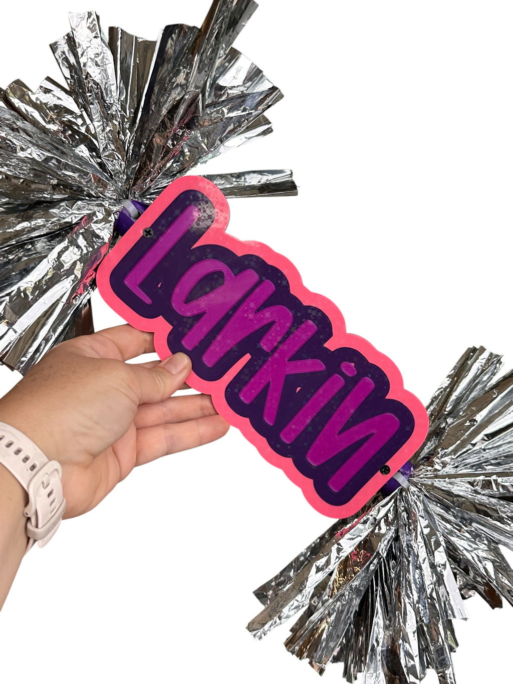 Personalized 3D Printed Cheerstick with Matching Keychain | Custom Name Spirit Stick | Cheer, Dance & Team Gift