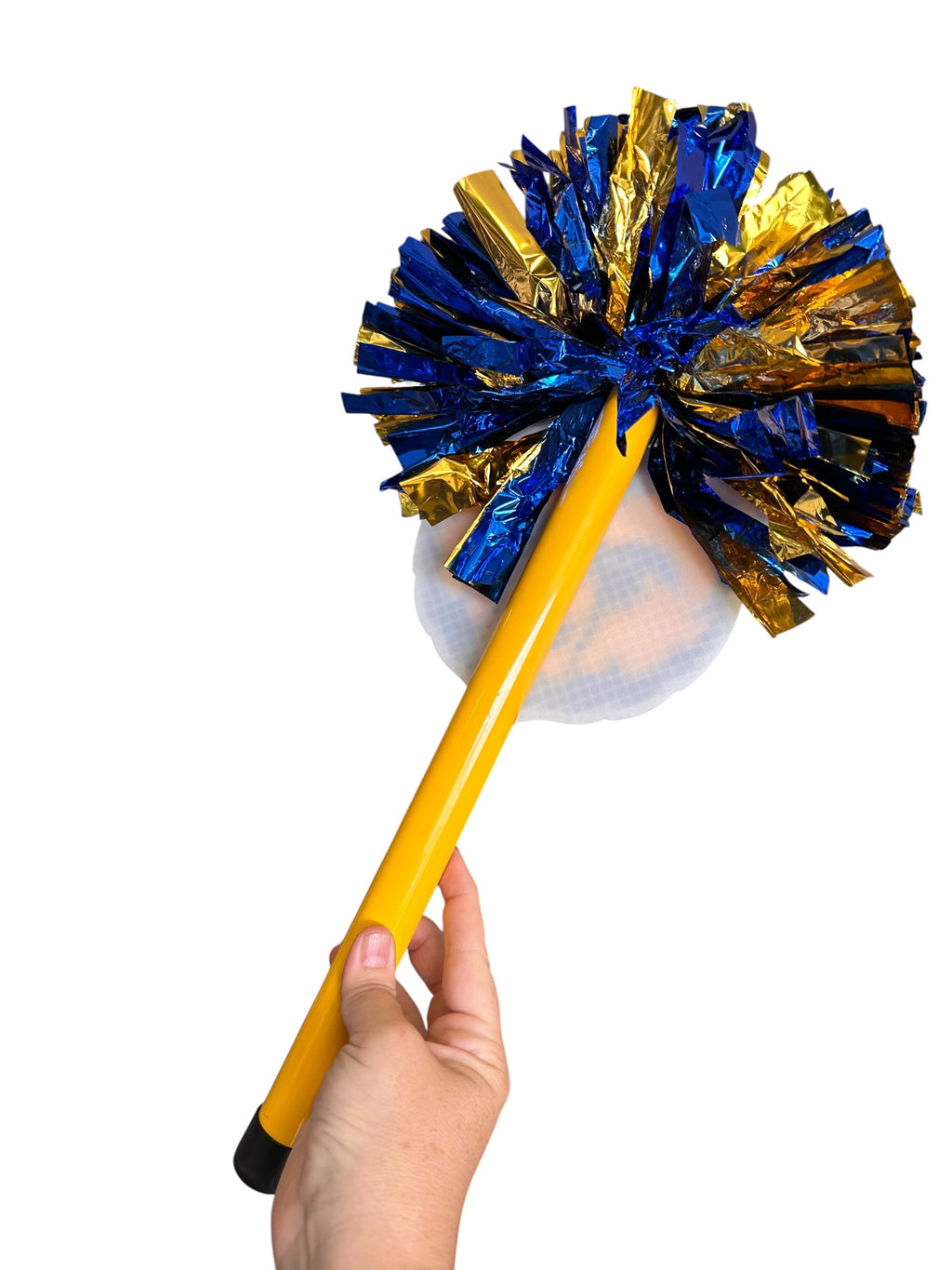 Custom Logo Pompom Stick | Personalized 3D Printed Team Spirit Stick | School Mascot, Team Logo & Business Logo Cheer Stick
