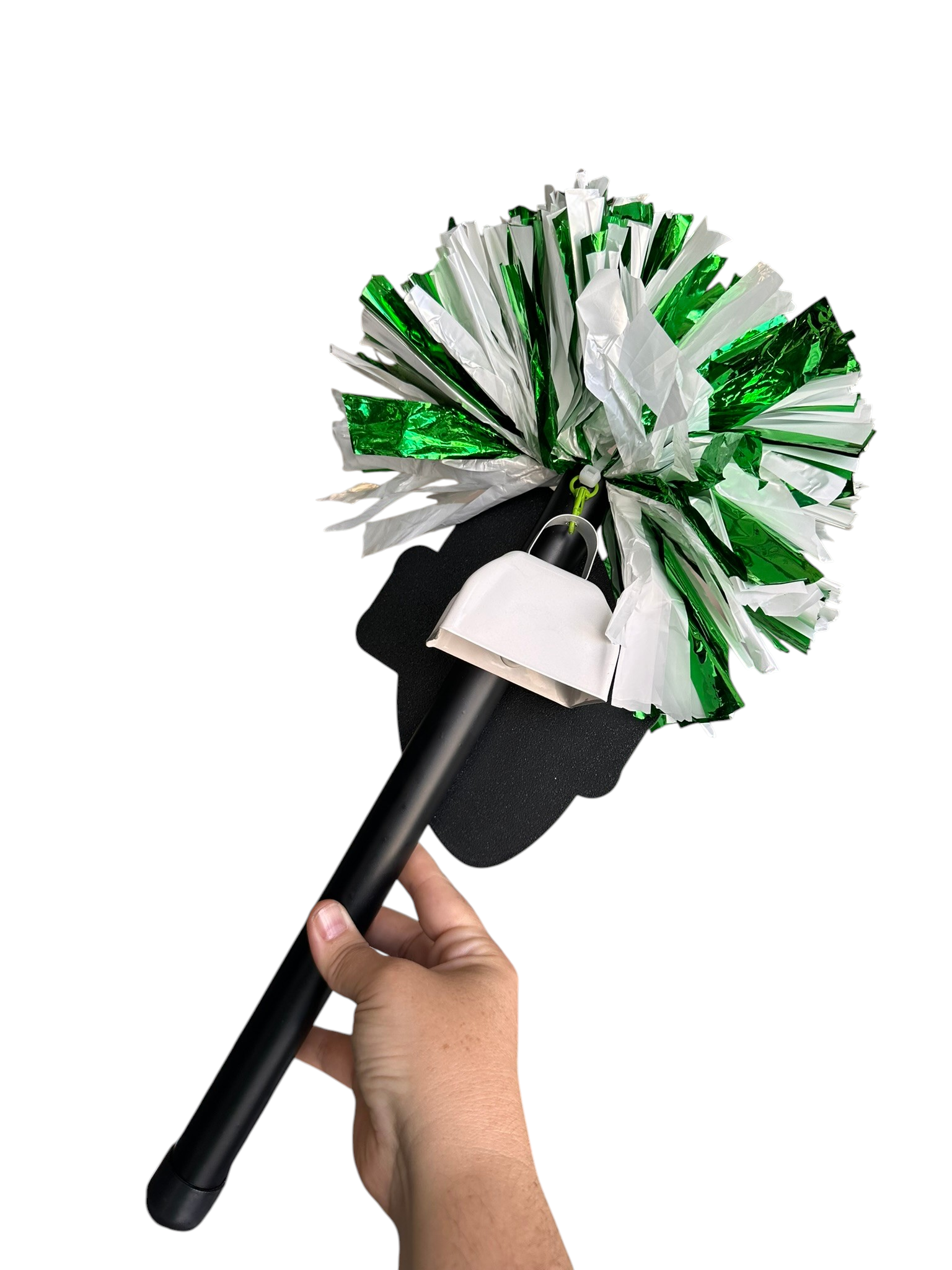 Personalized Football Pompom Stick | Custom Team Spirit Stick | Football Cheer Accessory