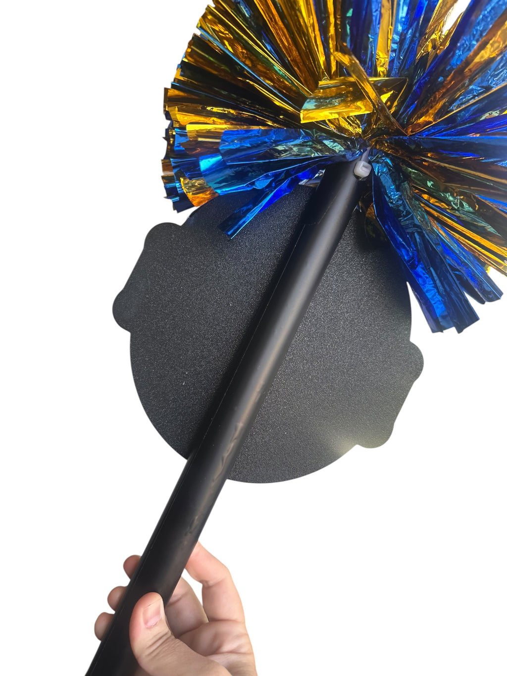 Personalized Soccer Ball Pompom Stick | Custom Soccer Spirit Stick