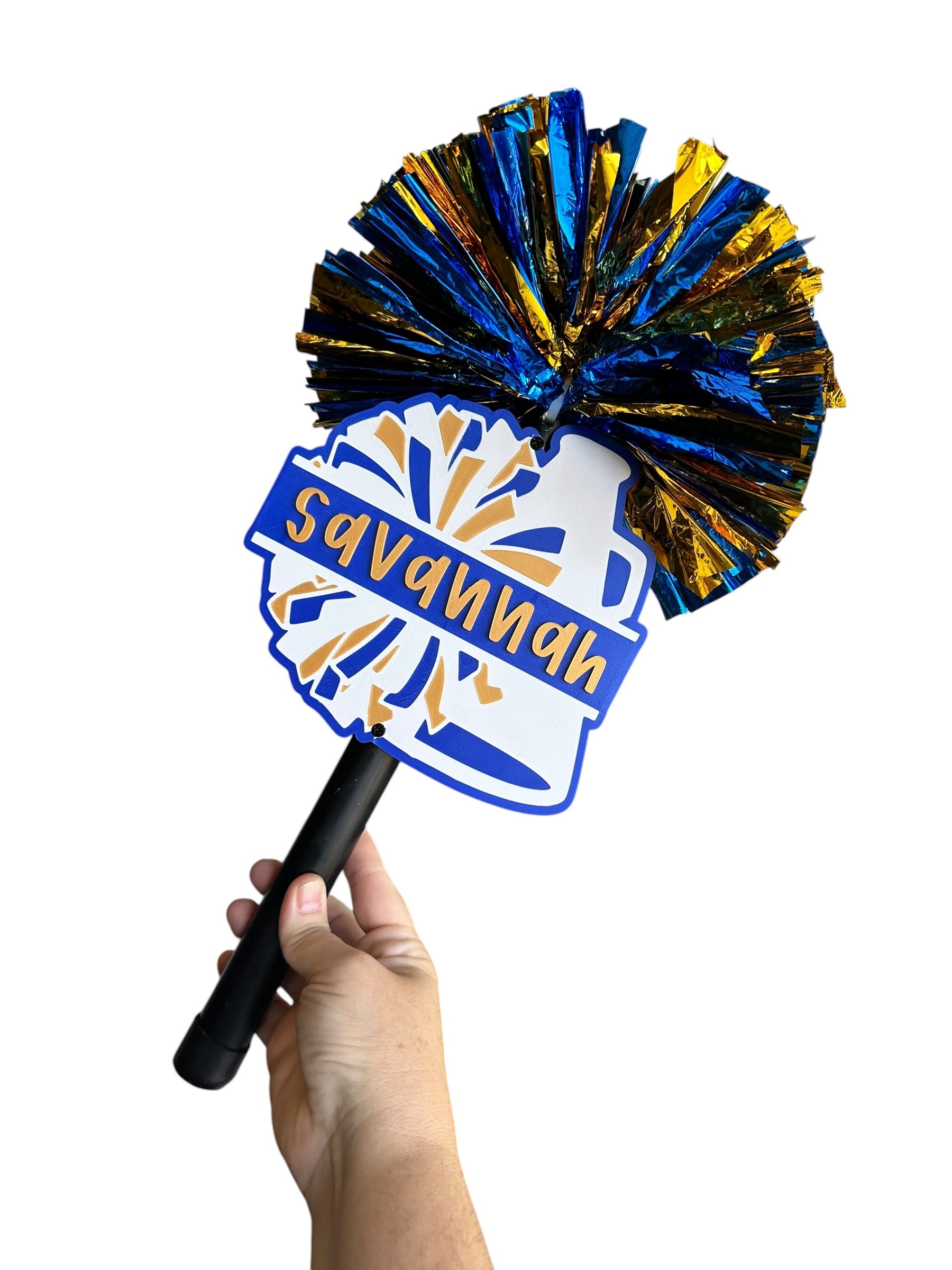 Custom Cheer Megaphone Pompom Stick – Personalized Cheer Spirit Stick for Games, Pep Rallies & Competitions