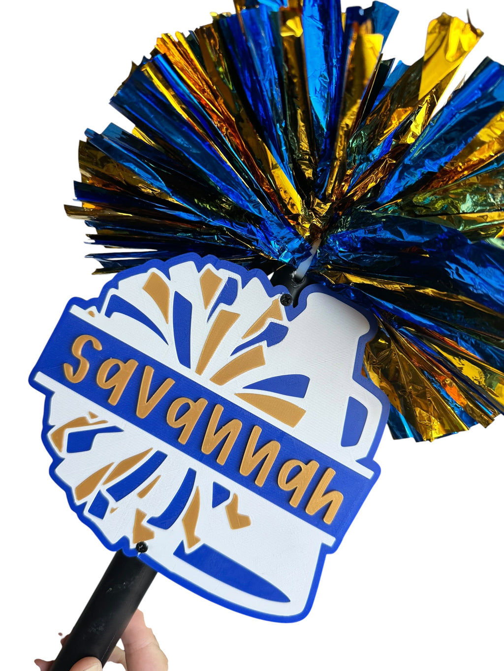 Custom Cheer Megaphone Pompom Stick – Personalized Cheer Spirit Stick for Games, Pep Rallies & Competitions