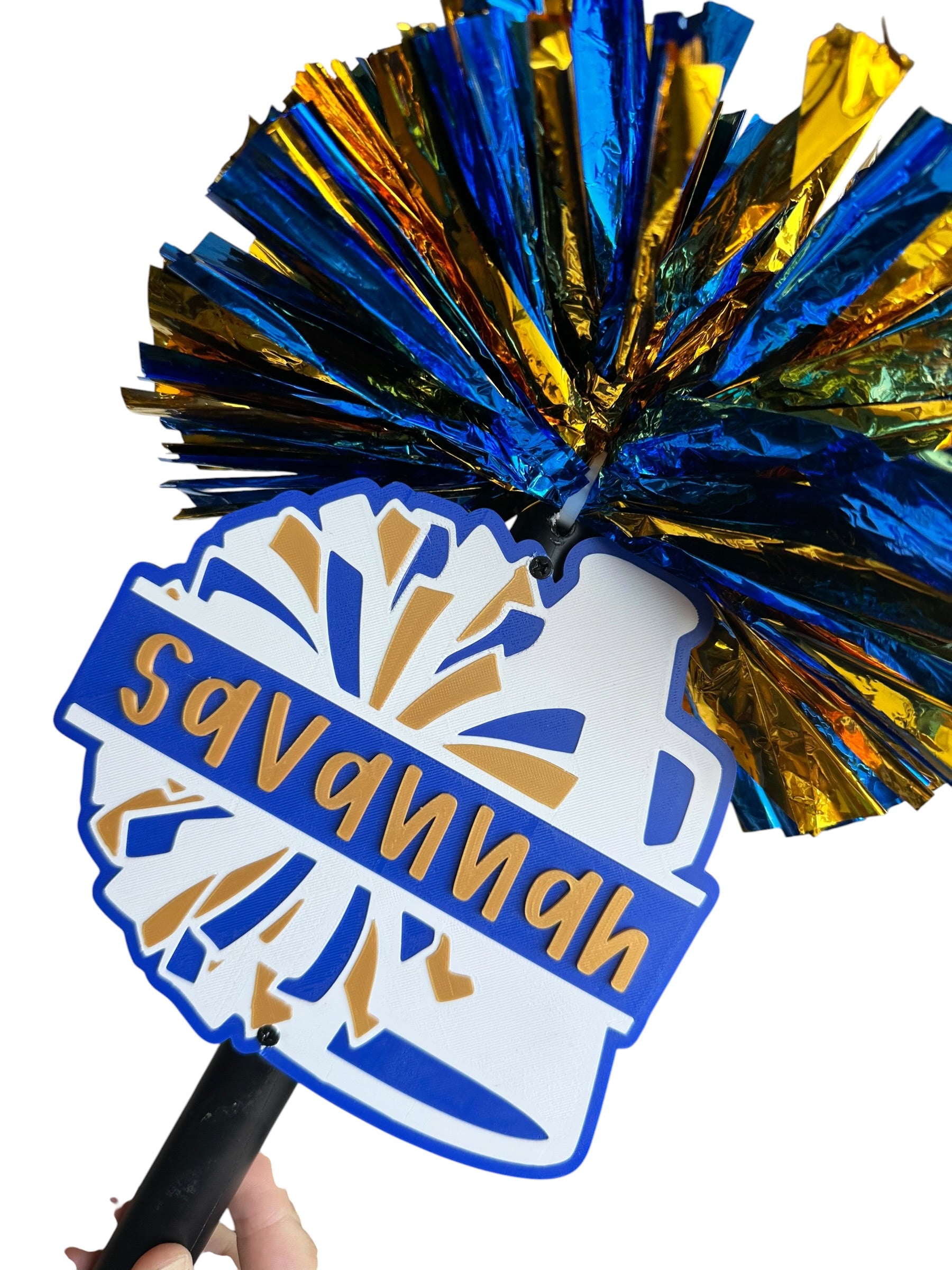 Custom Cheer Megaphone Pompom Stick – Personalized Cheer Spirit Stick for Games, Pep Rallies & Competitions