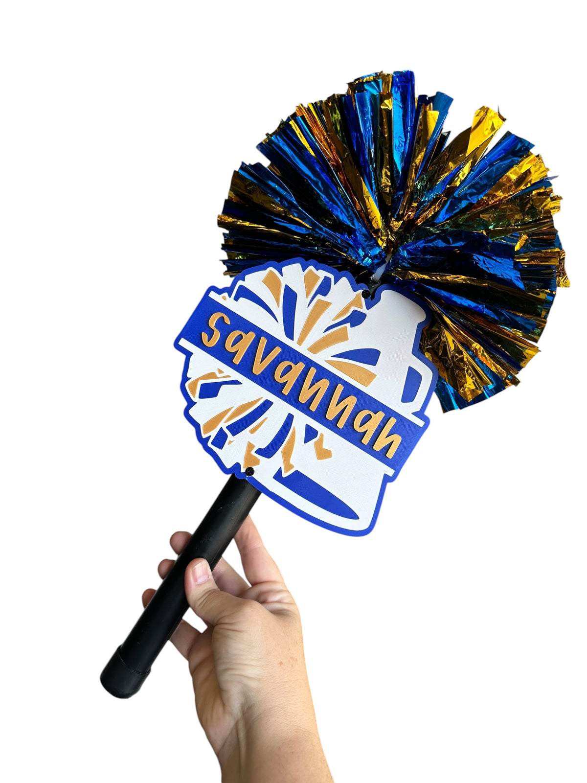 Custom Cheer Megaphone Pompom Stick – Personalized Cheer Spirit Stick for Games, Pep Rallies & Competitions