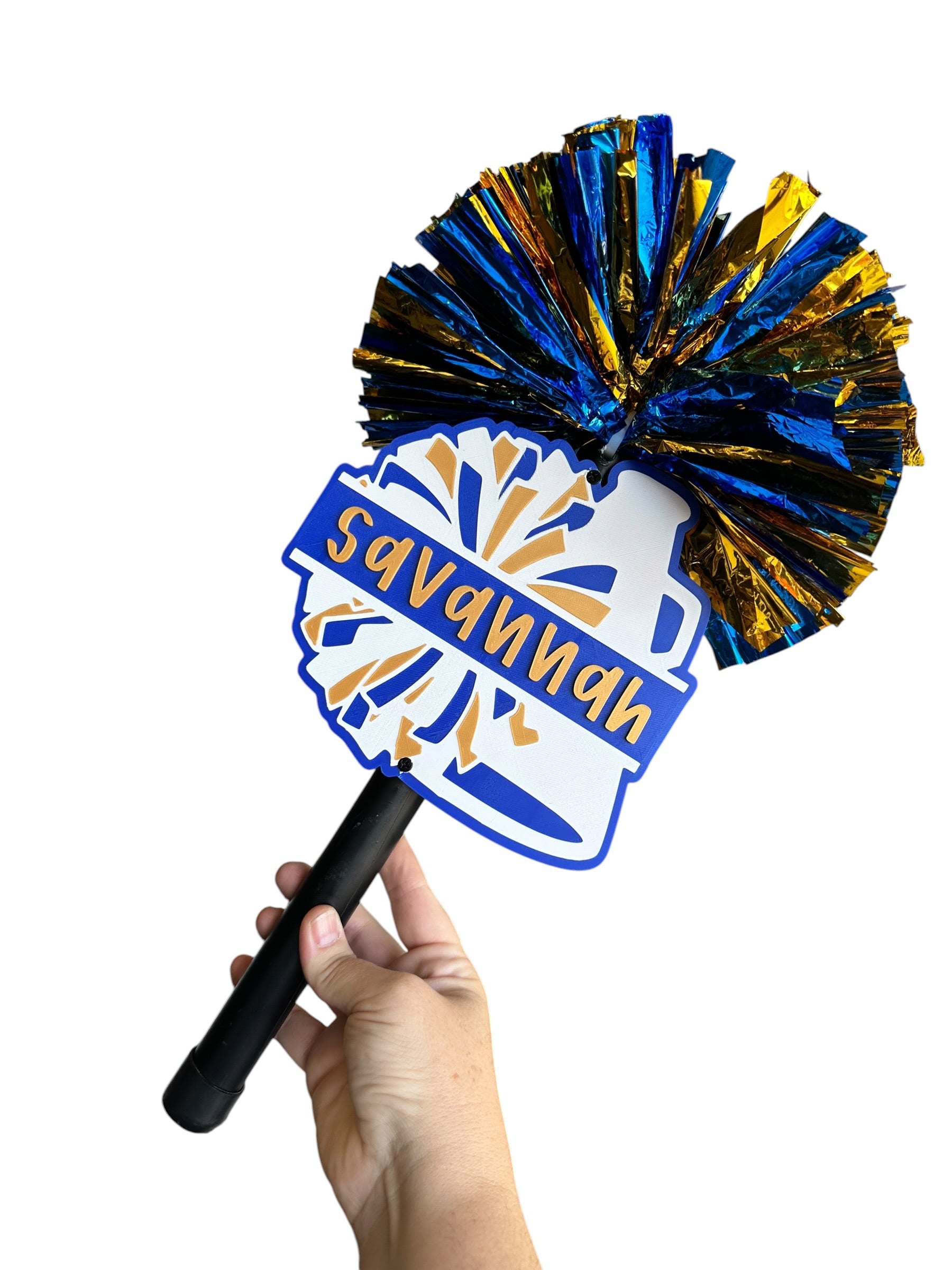 Custom Cheer Megaphone Pompom Stick – Personalized Cheer Spirit Stick for Games, Pep Rallies & Competitions