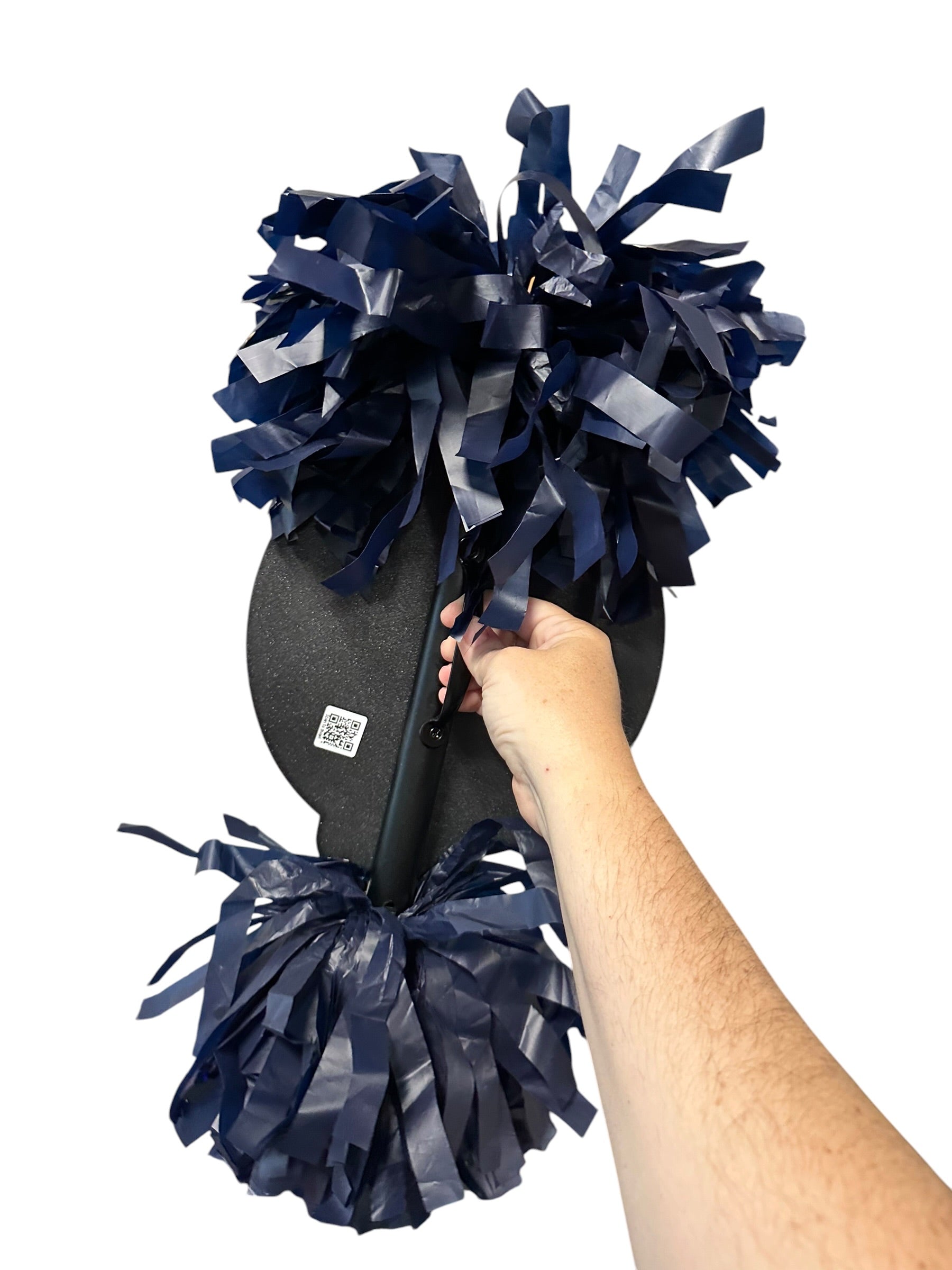 Large Round Volleyball Cheerstick – Custom Pom-Pom Spirit Sign
