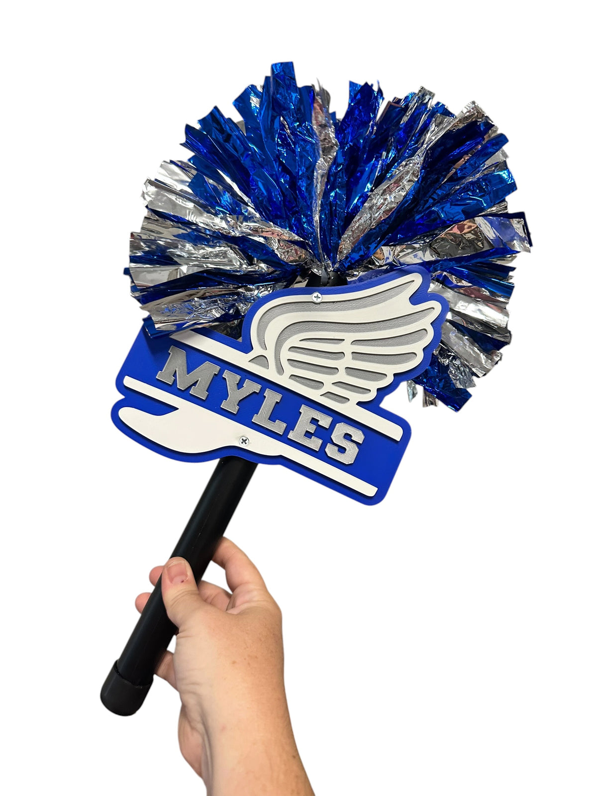 Custom Track & Field Cheerstick Noise Maker | Personalized Running Spirit Shaker | Cross Country Cheer Stick | Track Mom Game Day Spirit Pom