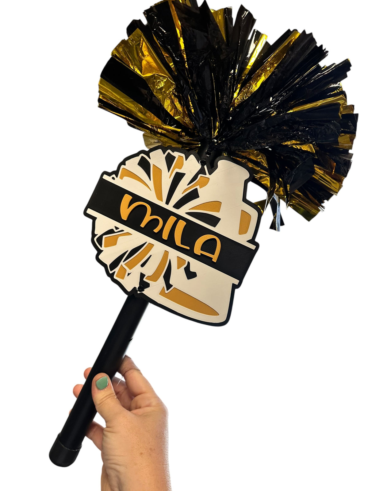 Custom Cheer Megaphone Pompom Stick – Personalized Cheer Spirit Stick for Games, Pep Rallies & Competitions