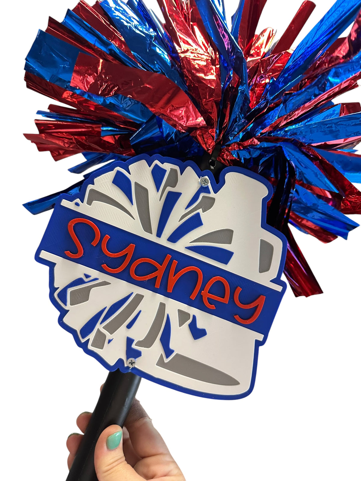 Custom Cheer Megaphone Pompom Stick – Personalized Cheer Spirit Stick for Games, Pep Rallies & Competitions