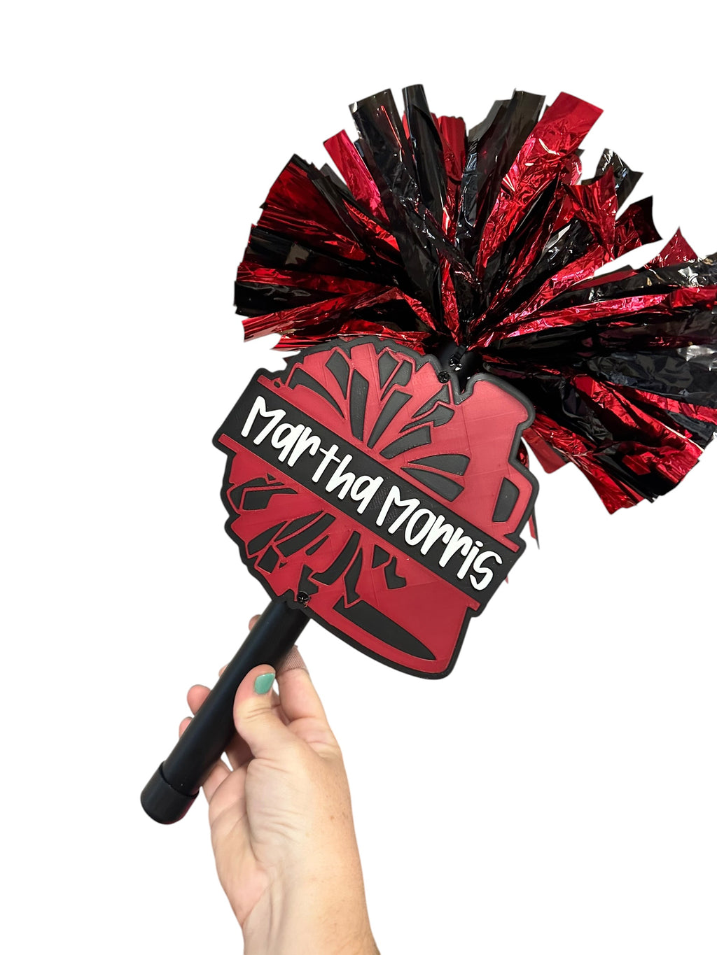 Custom Cheer Megaphone Pompom Stick – Personalized Cheer Spirit Stick for Games, Pep Rallies & Competitions