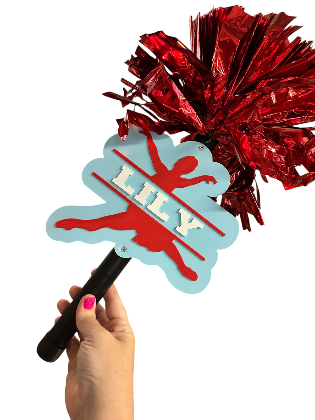 Custom Dance Cheerstick Noise Maker | Personalized Dance Team Spirit Shaker | Dance Mom Cheer Stick | Competition Dance Spirit Pom | Custom Name Dance Prop