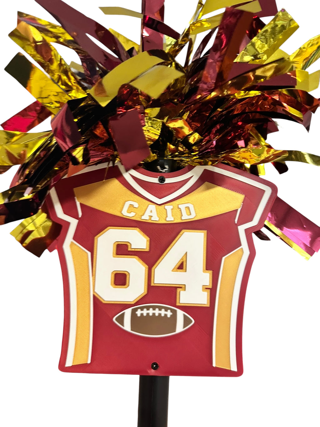 Personalized Football Jersey Pompom Stick