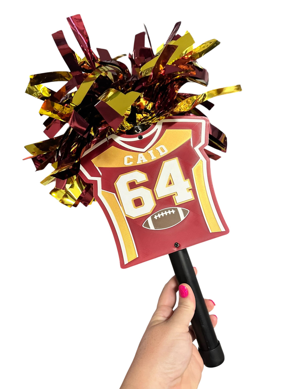 Personalized Football Jersey Pompom Stick