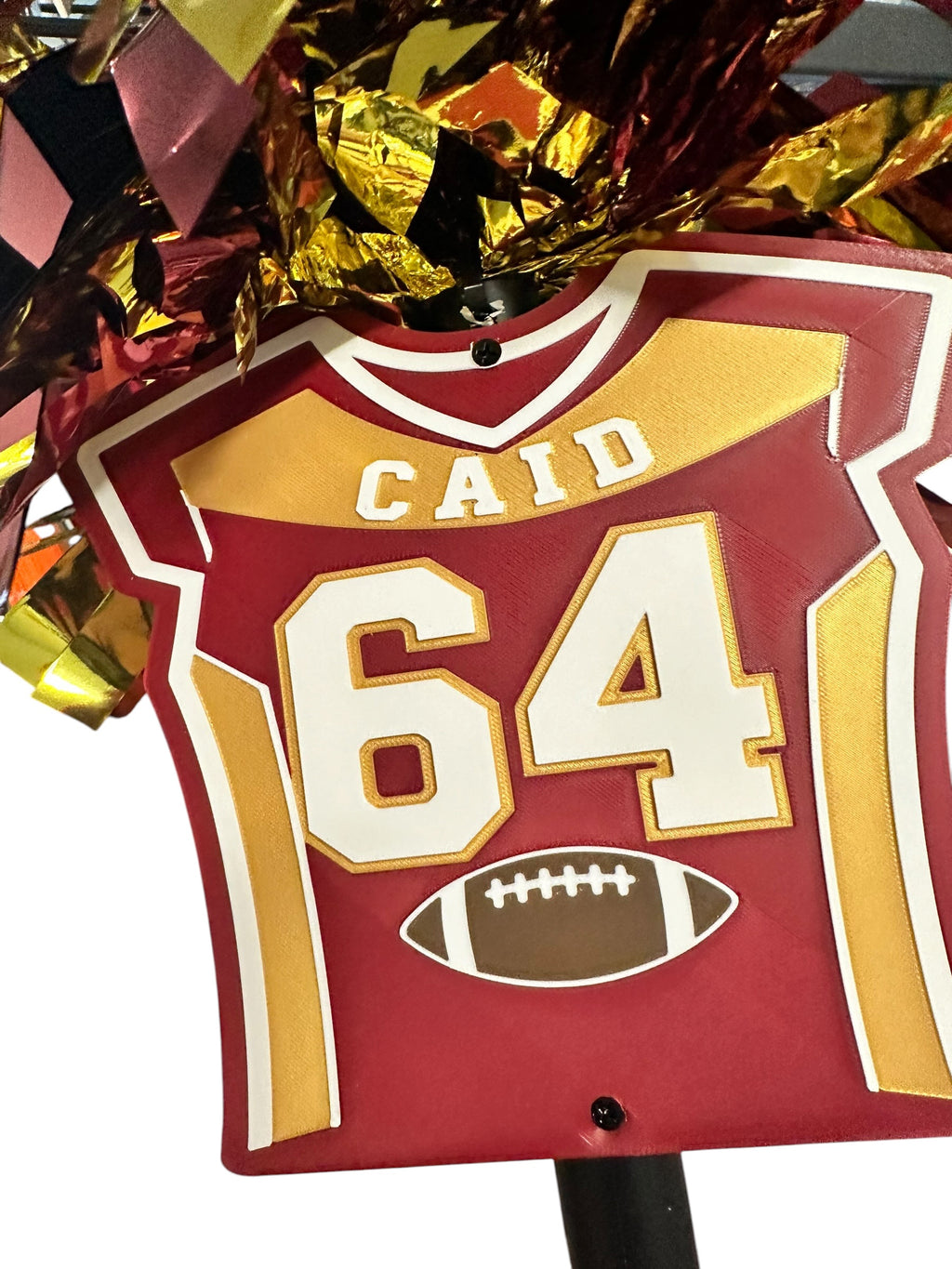 Personalized Football Jersey Pompom Stick