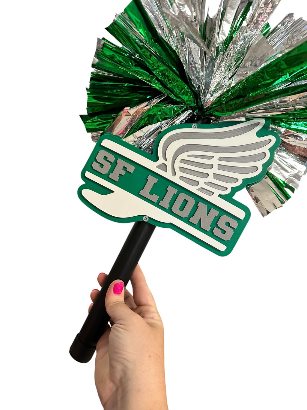 Custom Track & Field Cheerstick Noise Maker | Personalized Running Spirit Shaker | Cross Country Cheer Stick | Track Mom Game Day Spirit Pom