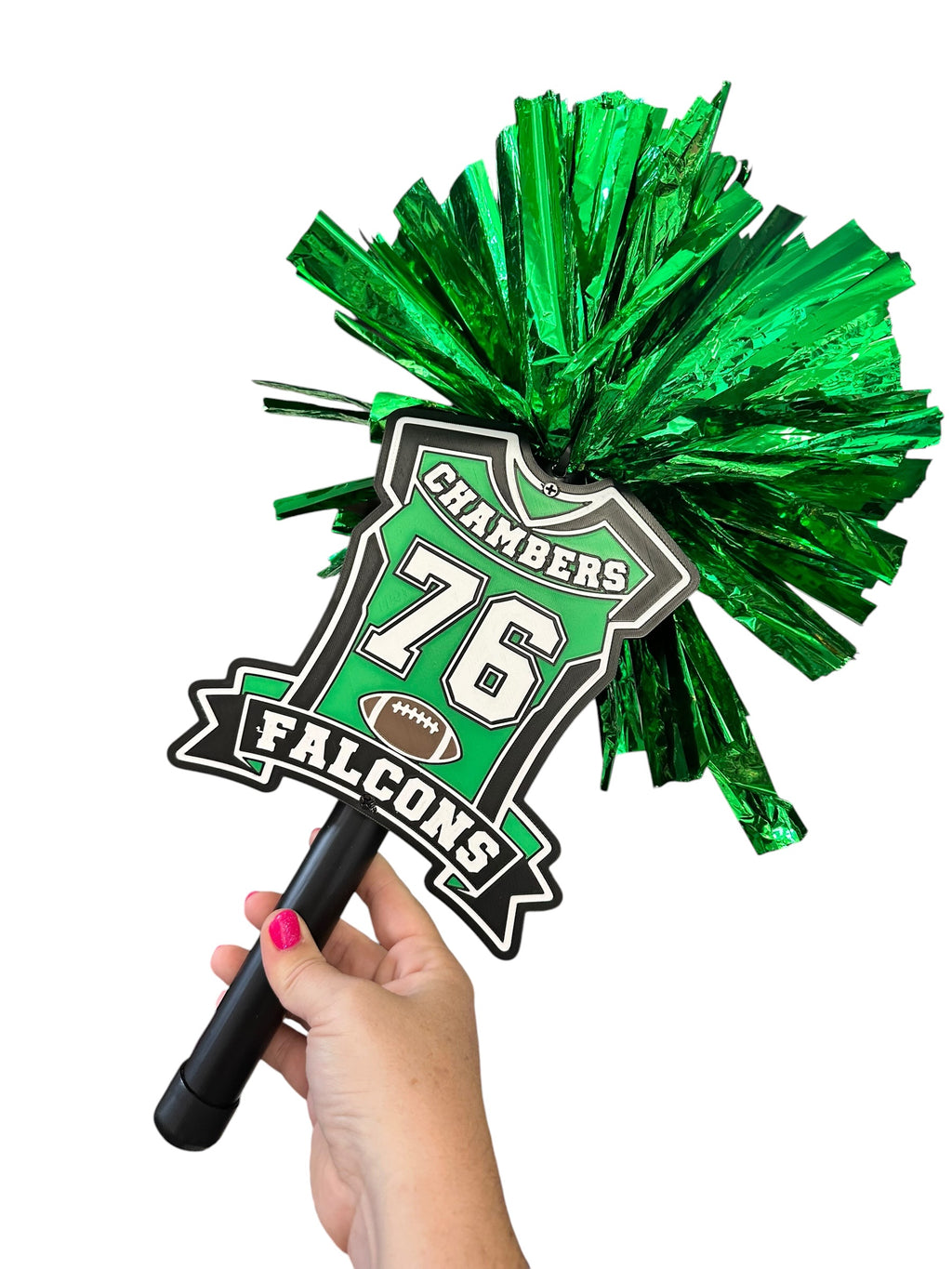 Personalized Football Jersey Pompom Stick