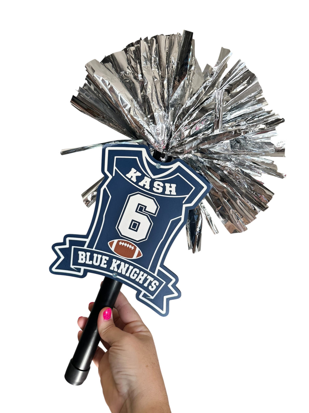 Personalized Football Jersey Pompom Stick