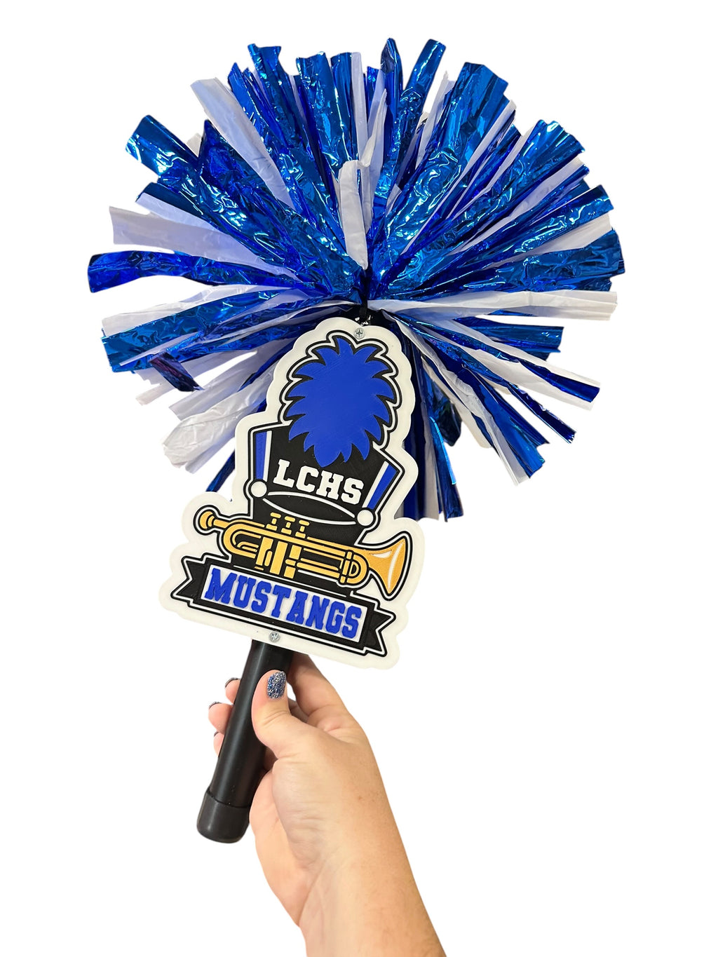 Personalized Trumpet Marching Band Pompom Stick