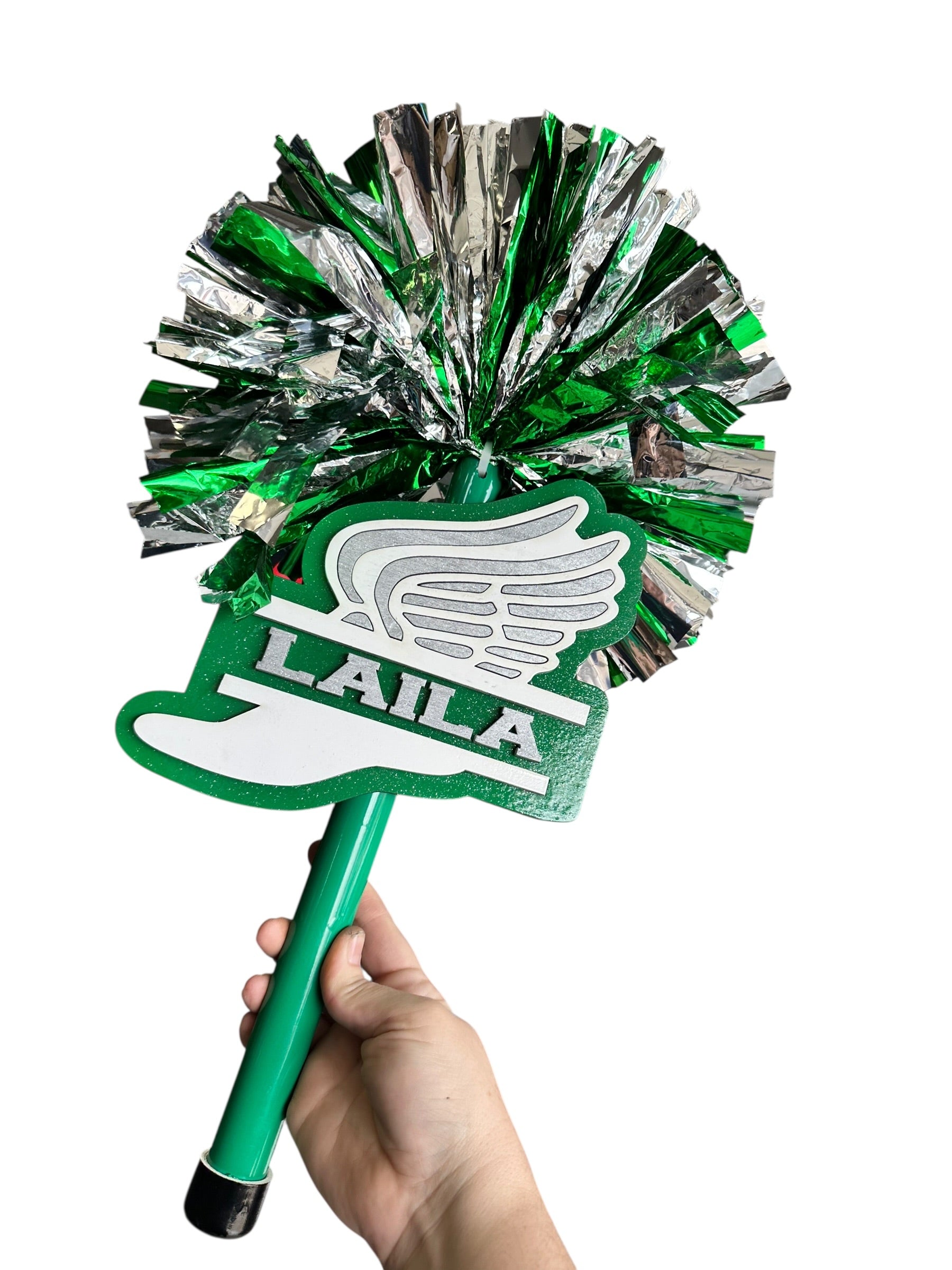 Custom Track & Field Cheerstick Noise Maker | Personalized Running Spirit Shaker | Cross Country Cheer Stick | Track Mom Game Day Spirit Pom