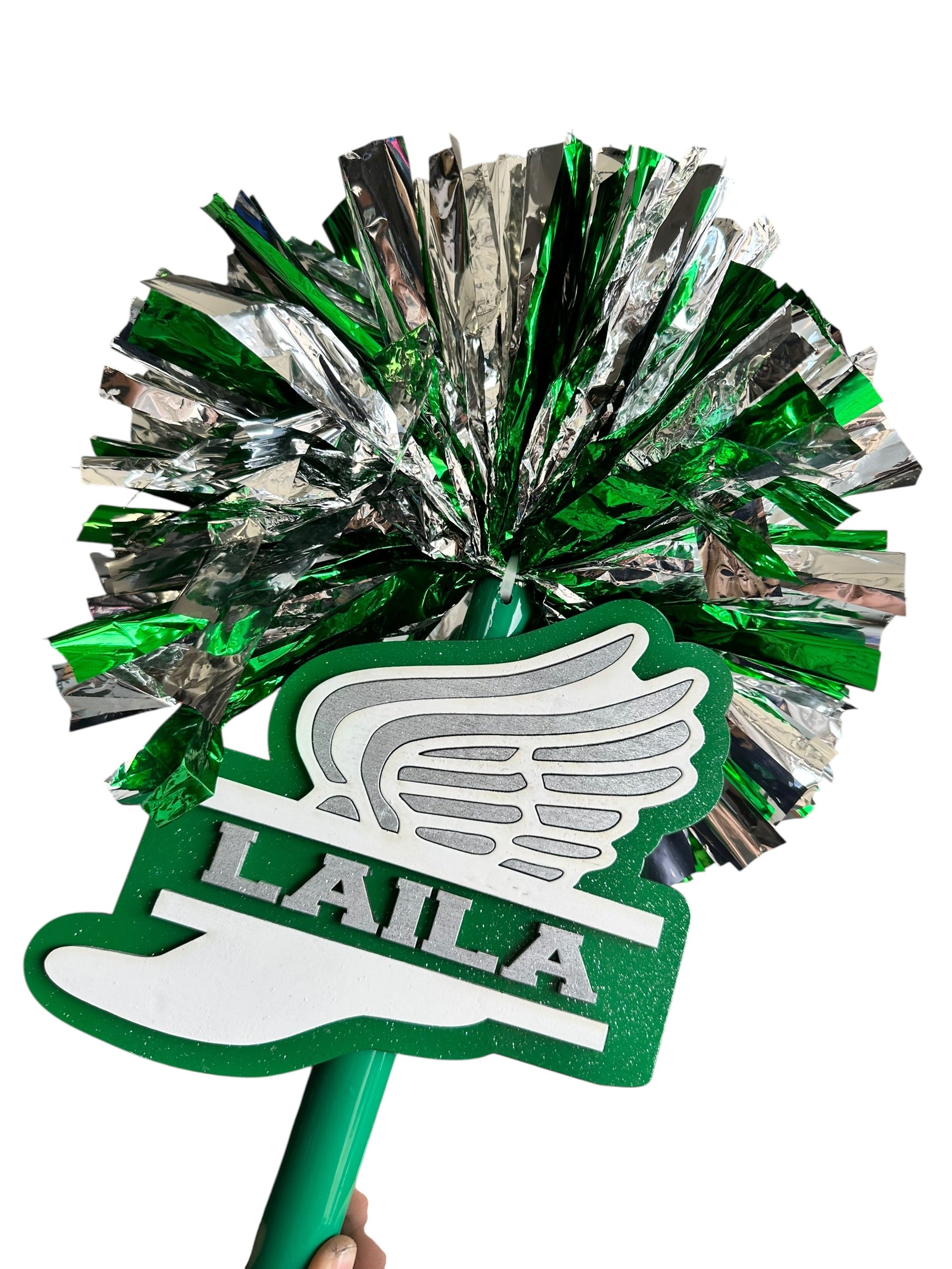 Custom Track & Field Cheerstick Noise Maker | Personalized Running Spirit Shaker | Cross Country Cheer Stick | Track Mom Game Day Spirit Pom