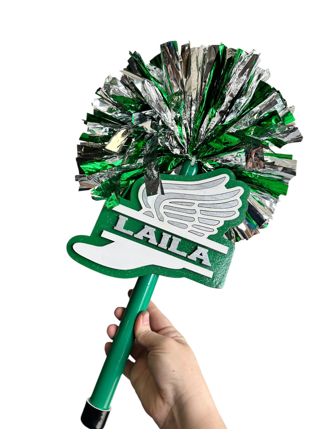 Custom Track & Field Cheerstick Noise Maker | Personalized Running Spirit Shaker | Cross Country Cheer Stick | Track Mom Game Day Spirit Pom