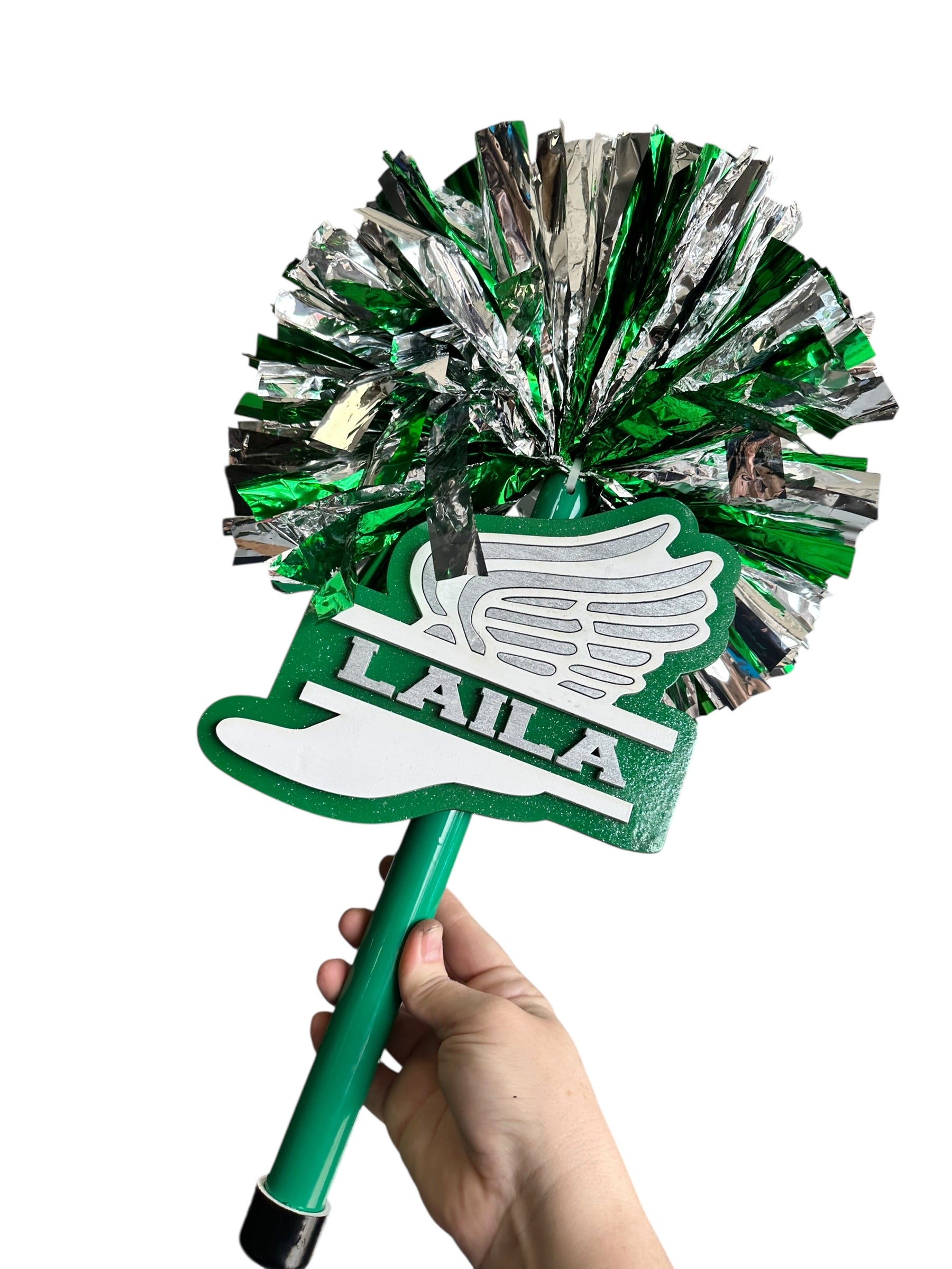 Custom Track & Field Cheerstick Noise Maker | Personalized Running Spirit Shaker | Cross Country Cheer Stick | Track Mom Game Day Spirit Pom