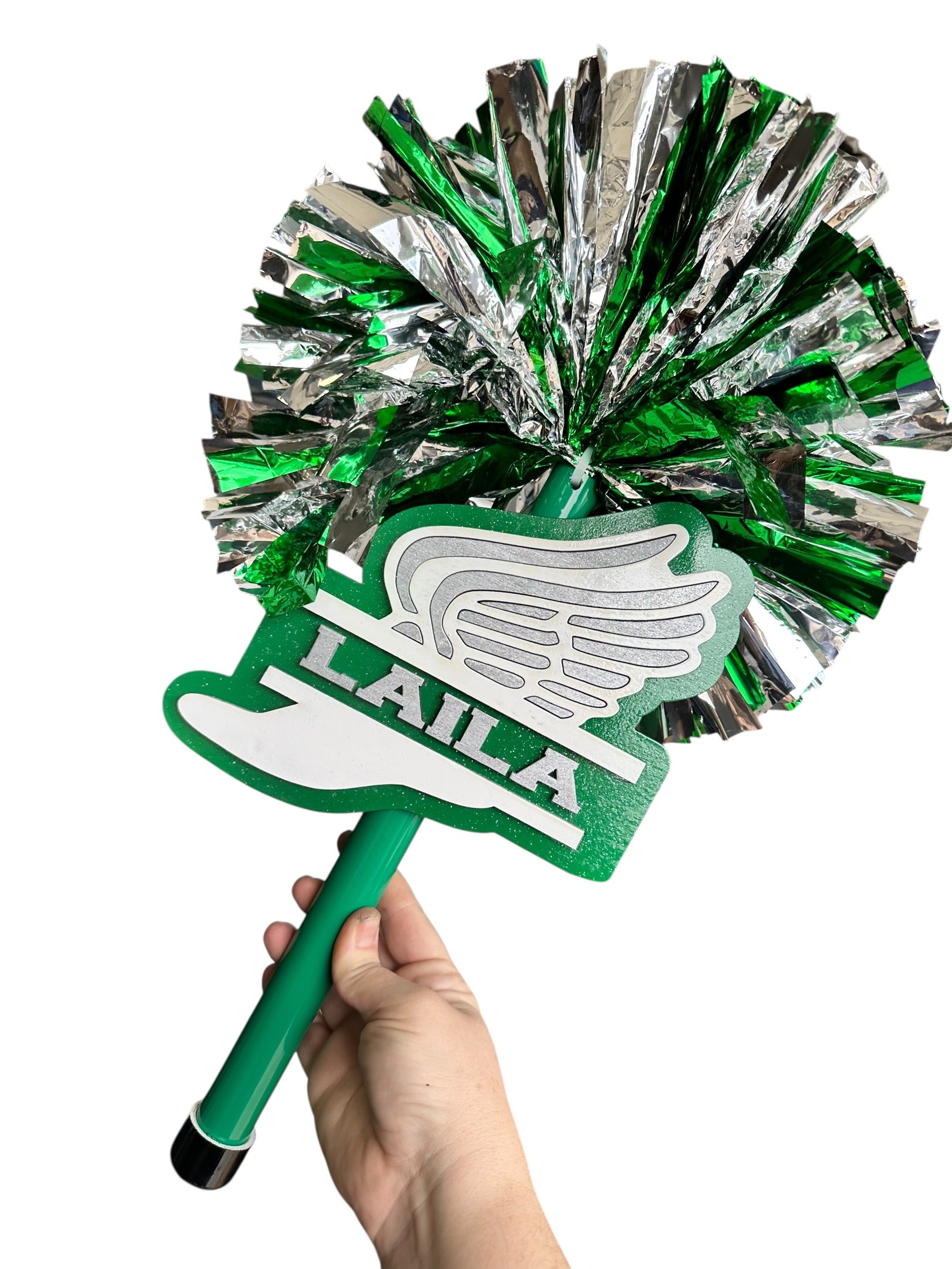 Custom Track & Field Cheerstick Noise Maker | Personalized Running Spirit Shaker | Cross Country Cheer Stick | Track Mom Game Day Spirit Pom