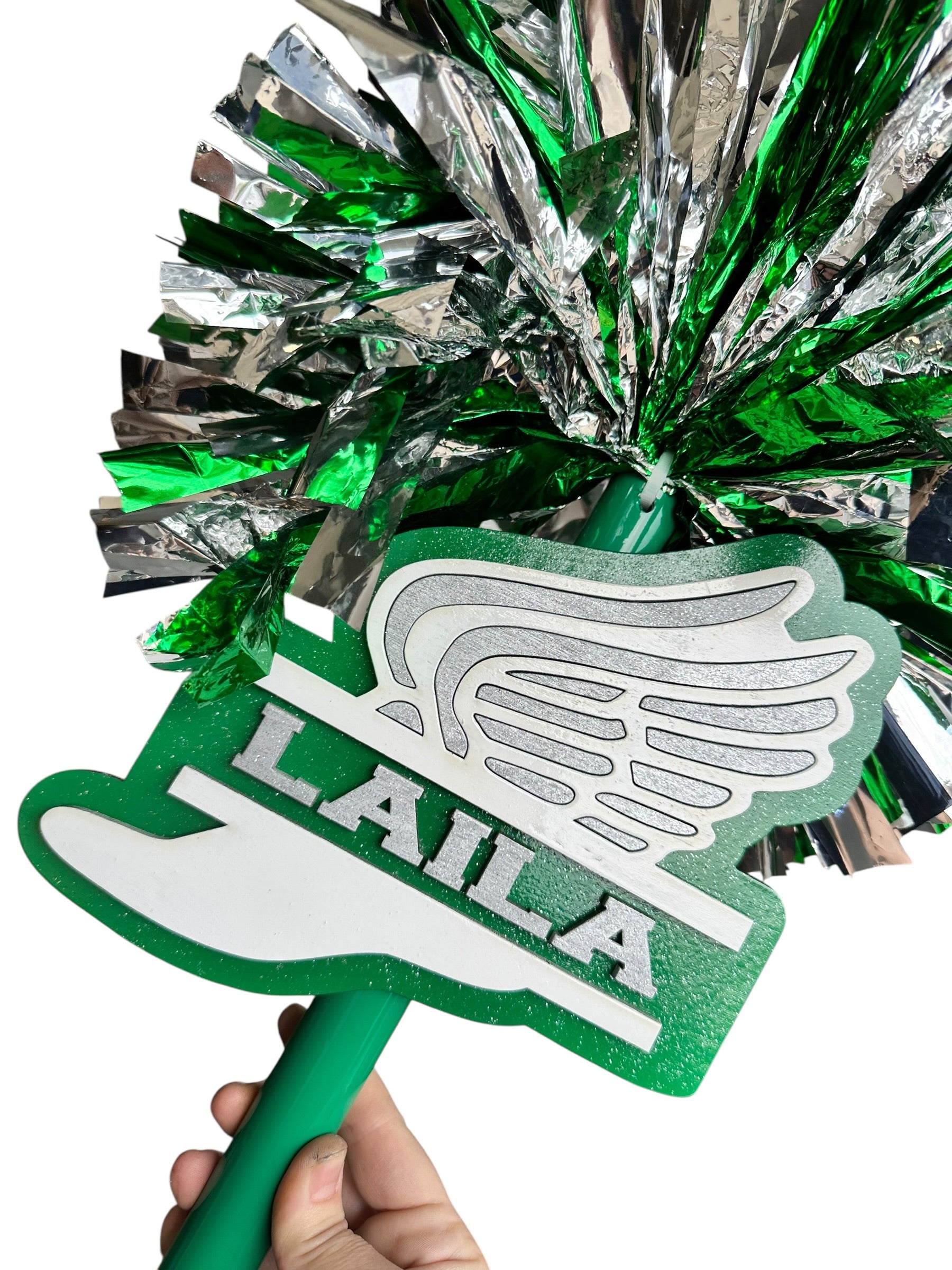 Custom Track & Field Cheerstick Noise Maker | Personalized Running Spirit Shaker | Cross Country Cheer Stick | Track Mom Game Day Spirit Pom