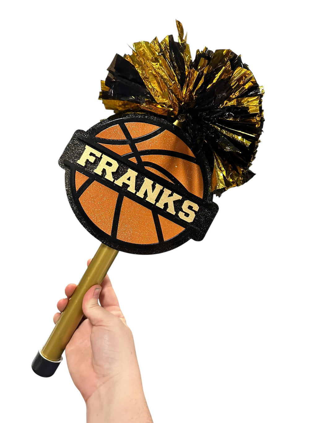 🏀 Basketball Cheerstick Noise Maker – Personalized Team Spirit Shaker | Custom Sports Cheer Stick