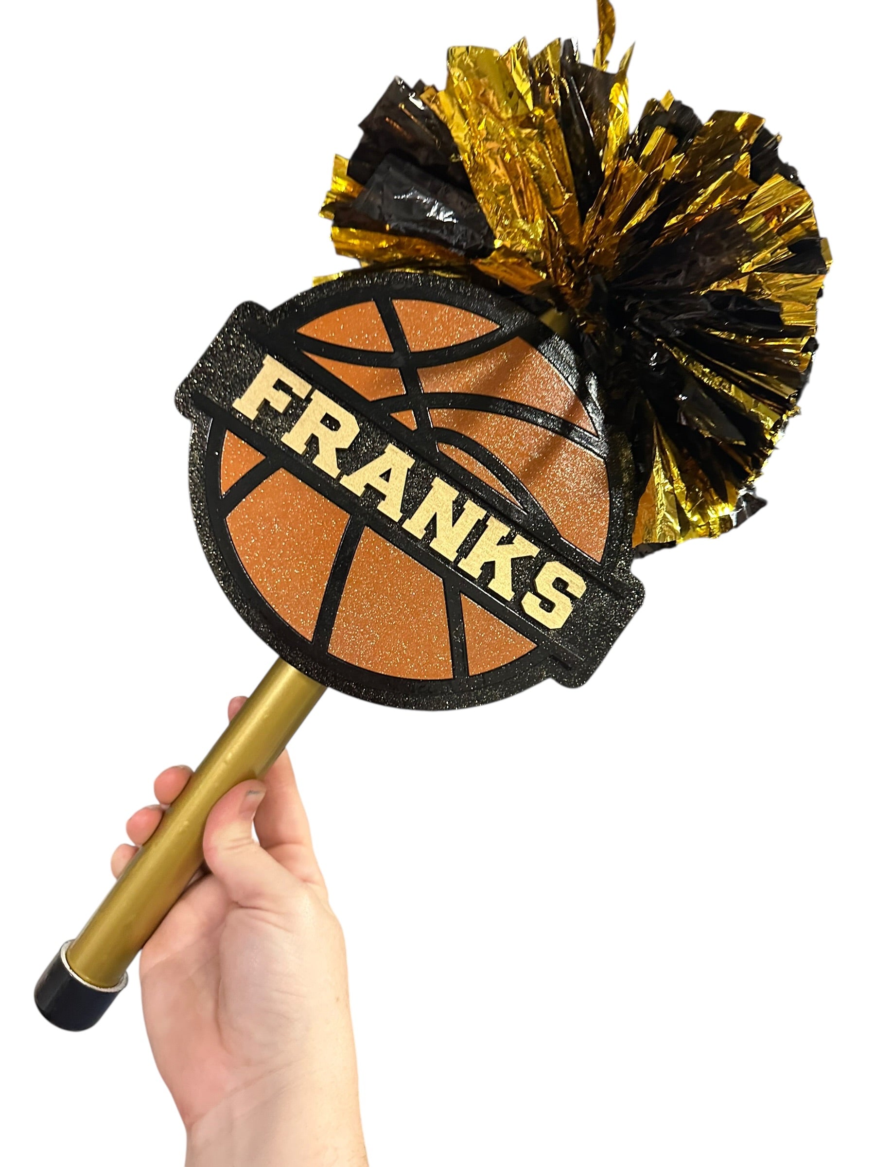 🏀 Basketball Cheerstick Noise Maker – Personalized Team Spirit Shaker | Custom Sports Cheer Stick