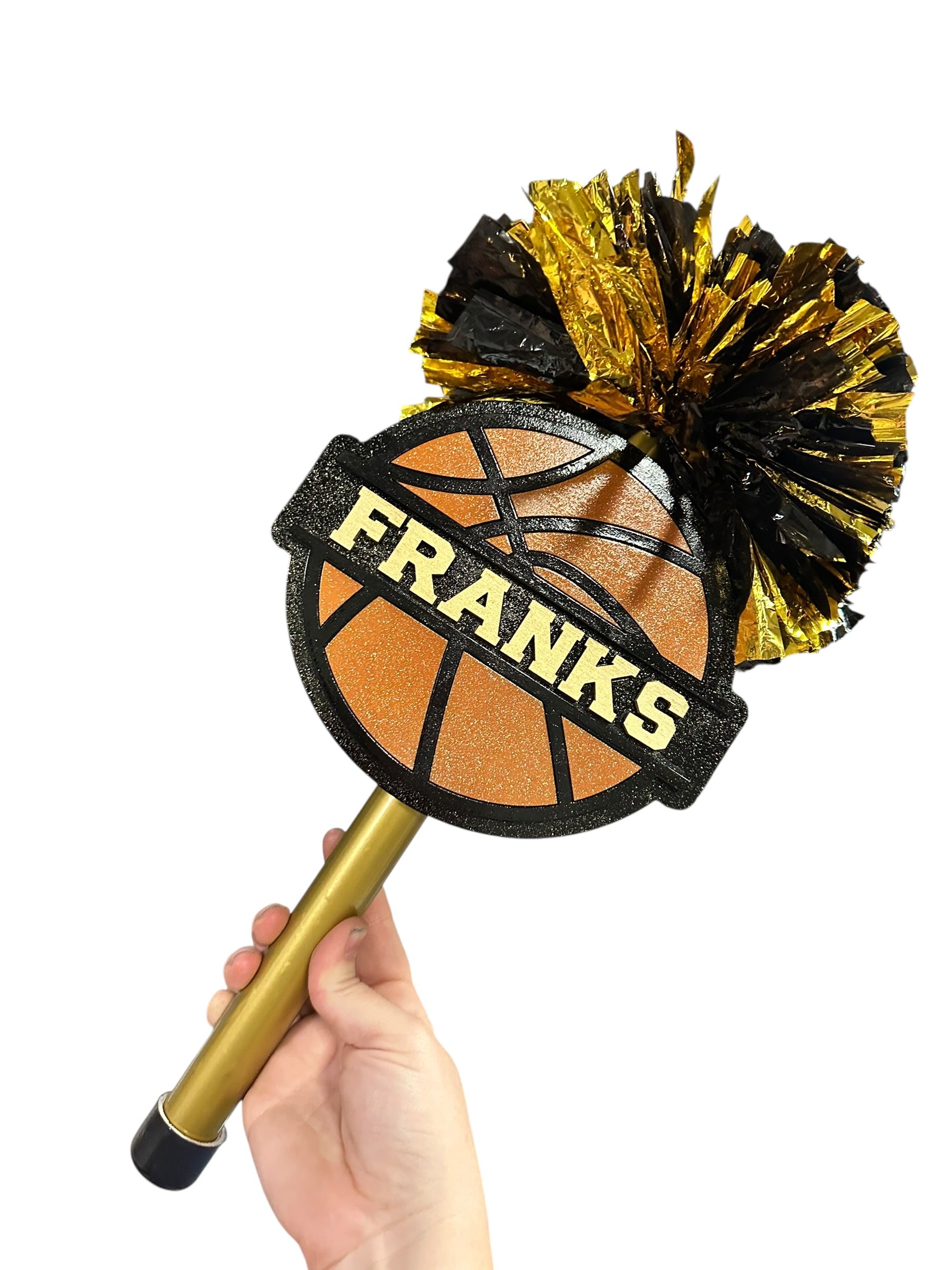 🏀 Basketball Cheerstick Noise Maker – Personalized Team Spirit Shaker | Custom Sports Cheer Stick