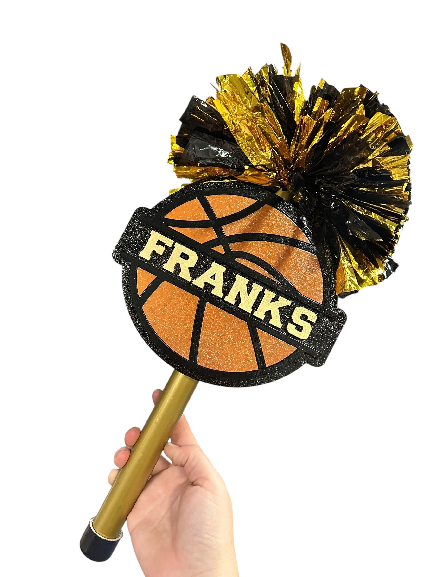 🏀 Basketball Cheerstick Noise Maker – Personalized Team Spirit Shaker | Custom Sports Cheer Stick