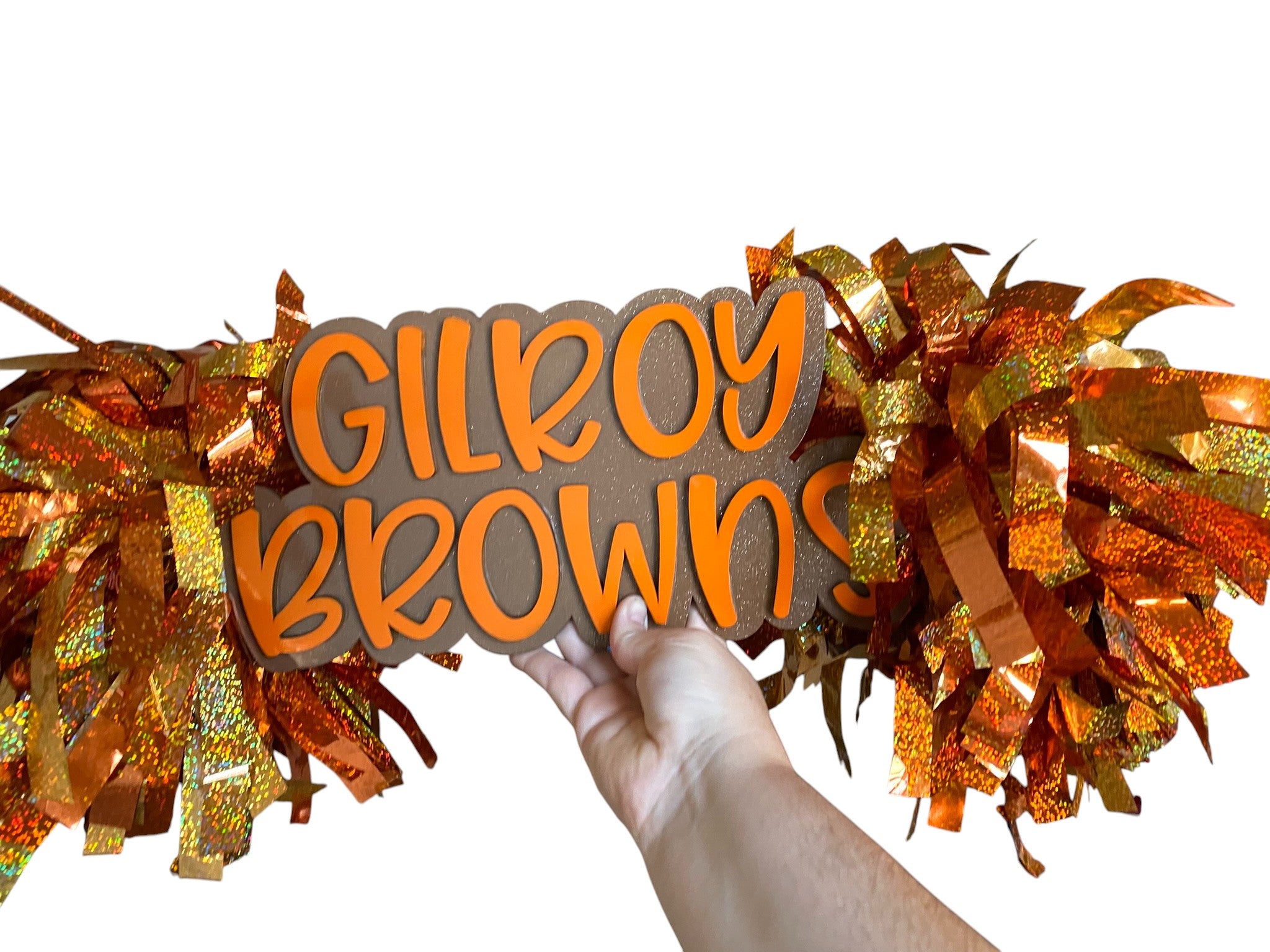 Personalized Birthday Font Cheer Stick Pom Pom – Custom Name Spirit Stick