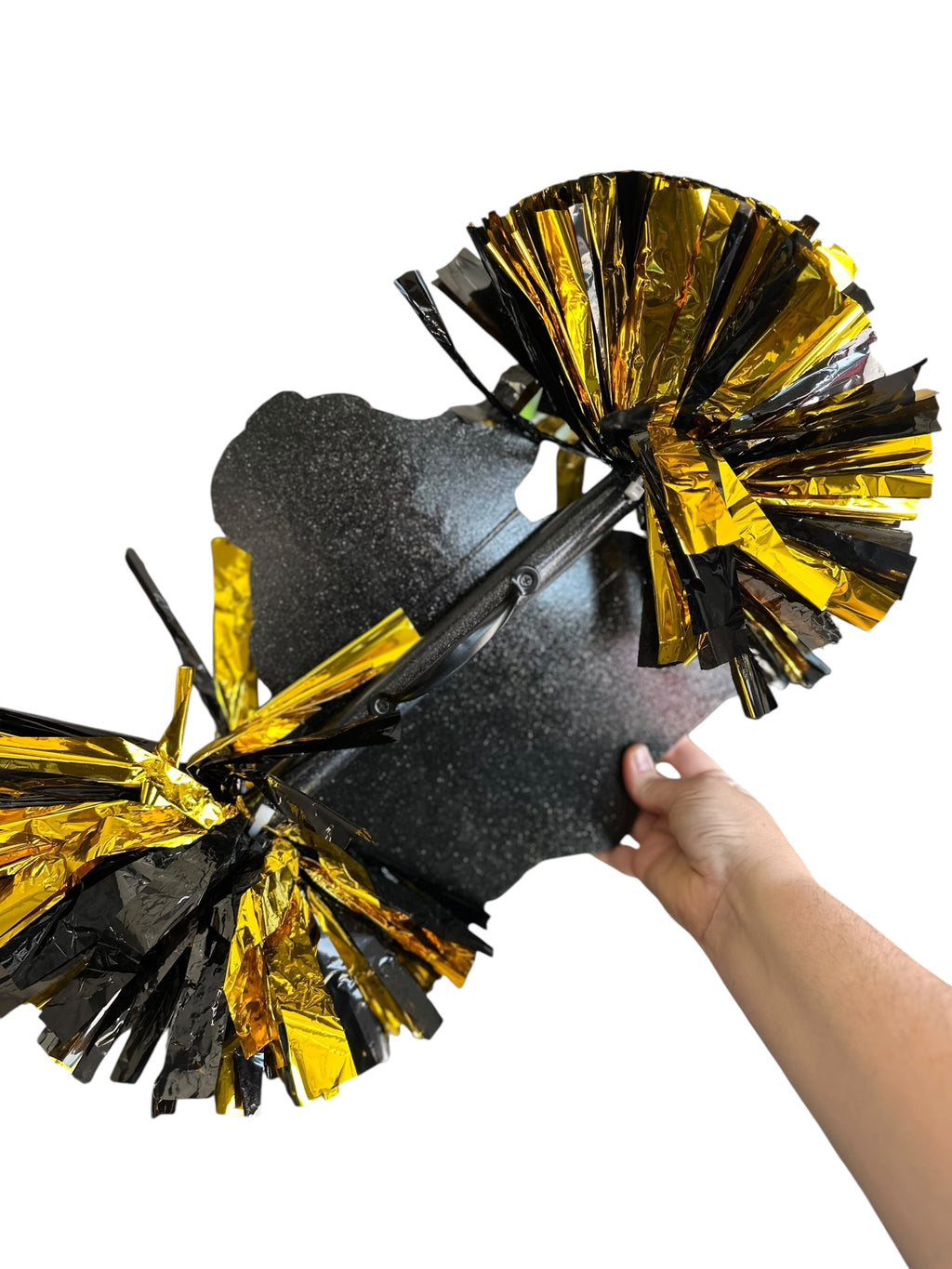 Custom Logo Mascot Cheerstick | Personalized Team Spirit Pom Pom Stick | School, Cheer, Football, Baseball &amp; More