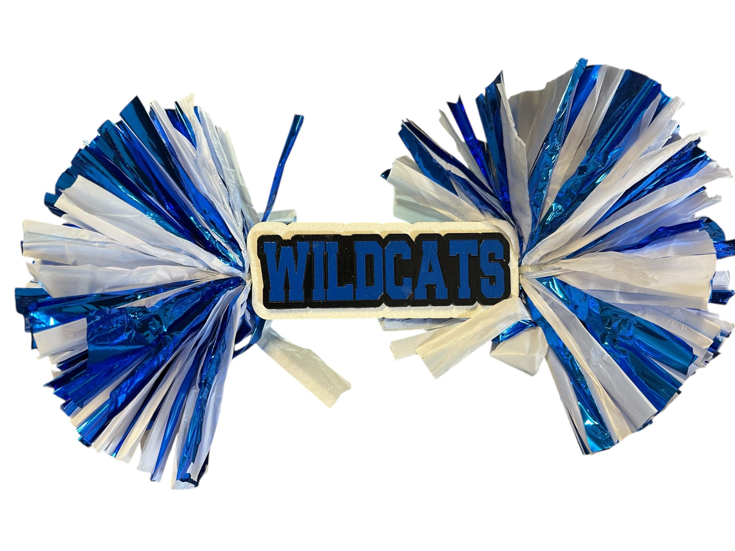 Tri Color Cheer Stick Pompom Sign – Personalized Spirit Gear