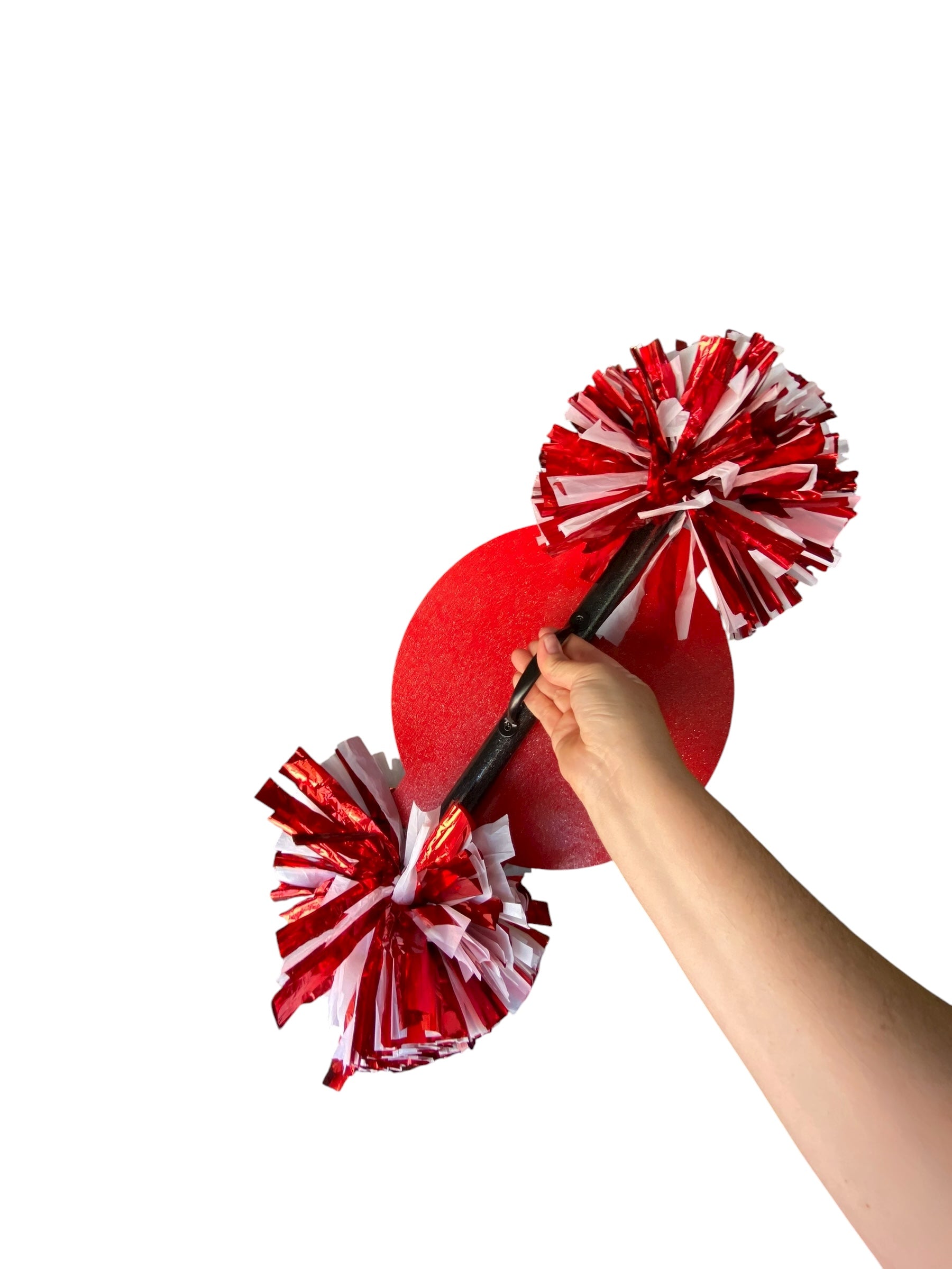 Custom Soccer Cheerstick – Personalized Wooden Pom-Pom Spirit Sign