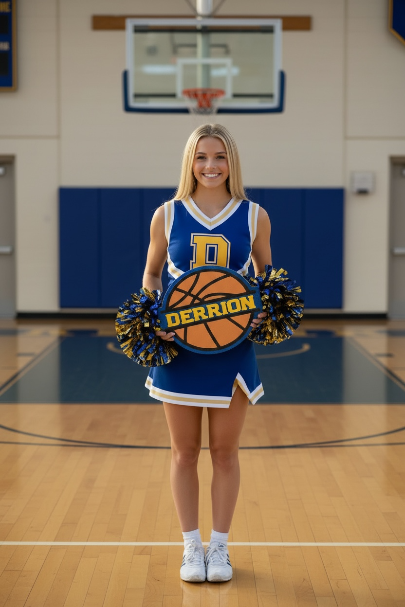 Custom Basketball Cheerstick Noise Maker | Personalized Sports Spirit Shaker | Team Spirit Pom Pom Cheerstick | Custom Name Basketball Cheer Prop
