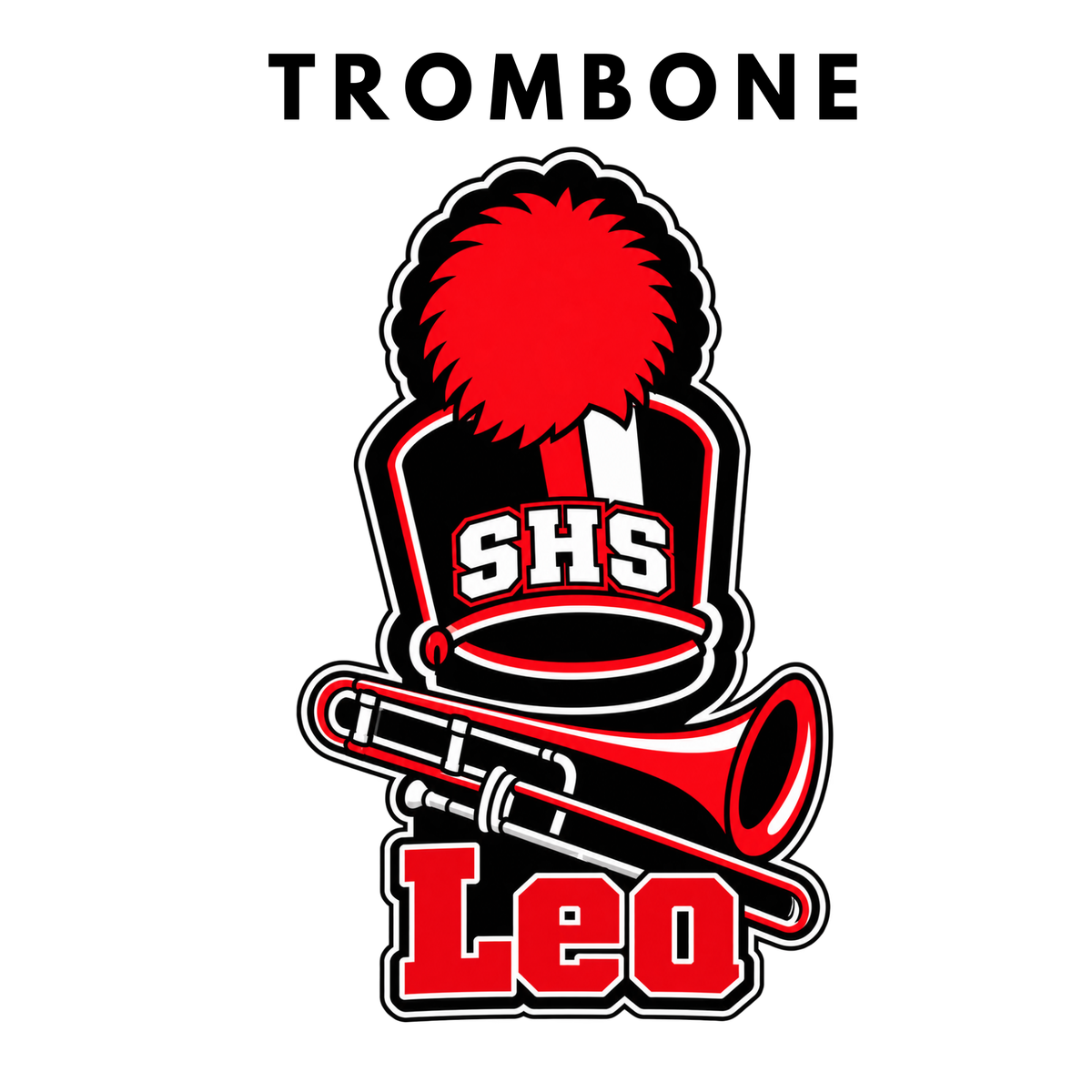 Personalized Marching Band Pom Pom Stick | Custom Band Instrument Cheerstick
