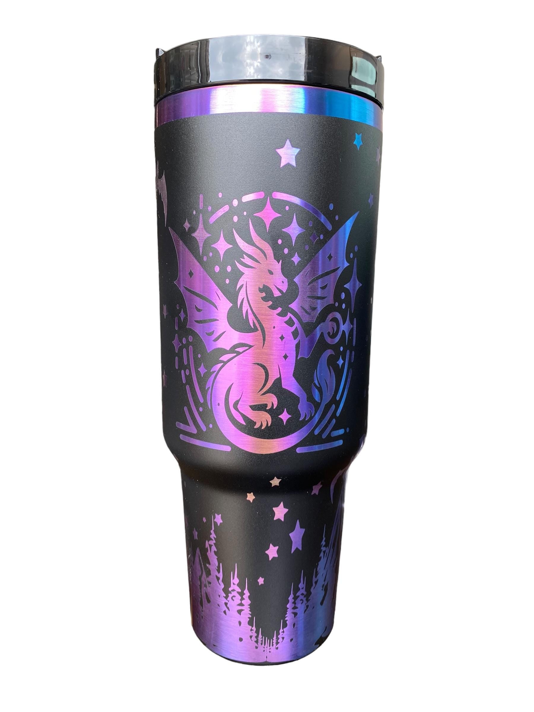 Dragon Tumbler - Fantasy Dragon Engraved Tumbler  - Dragon Book Engraved Tumbler - In My Dragon Era - Booktok Engraved Cup -Book Theme
