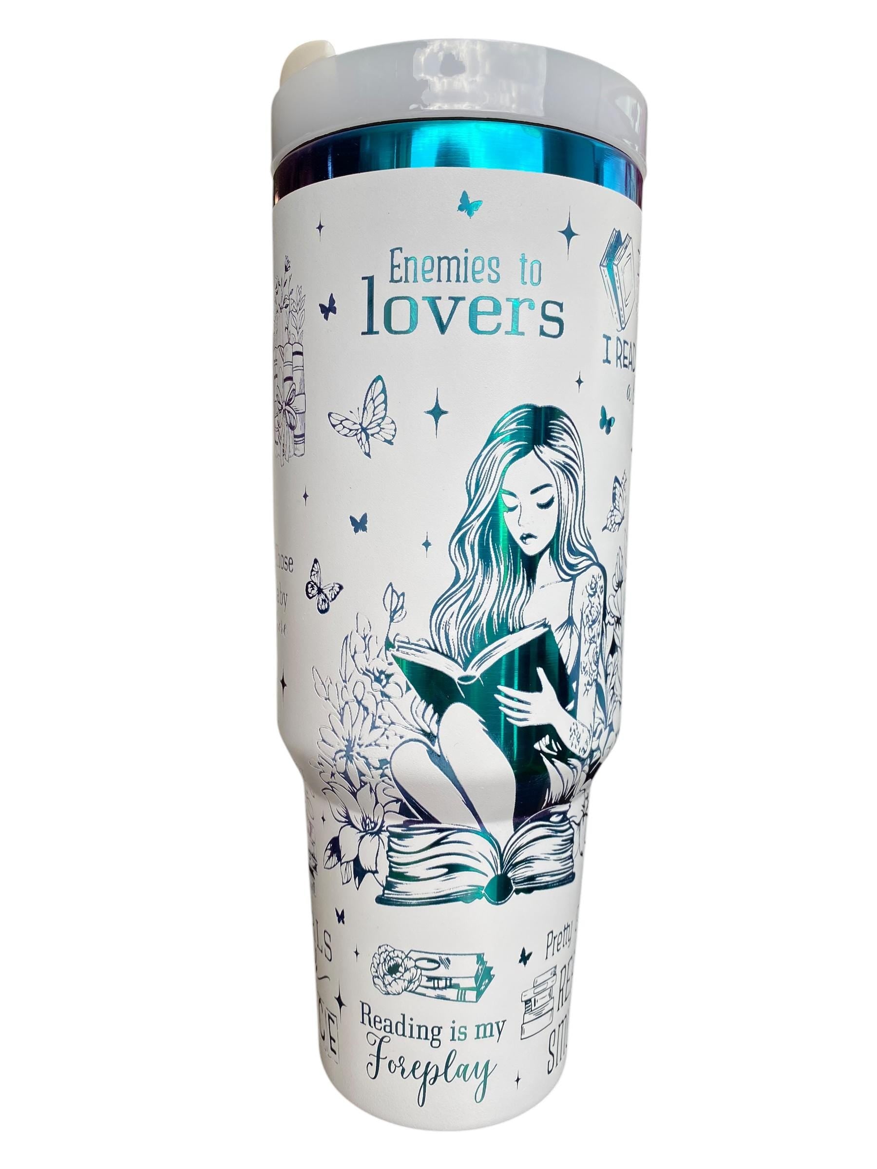 Spicy fairy Tale Tumbler - Dark Romance Reader Tumbler -  Engraved Cup - Custom Engraved Cup   40oz tumbler with handle - Romance Book Theme