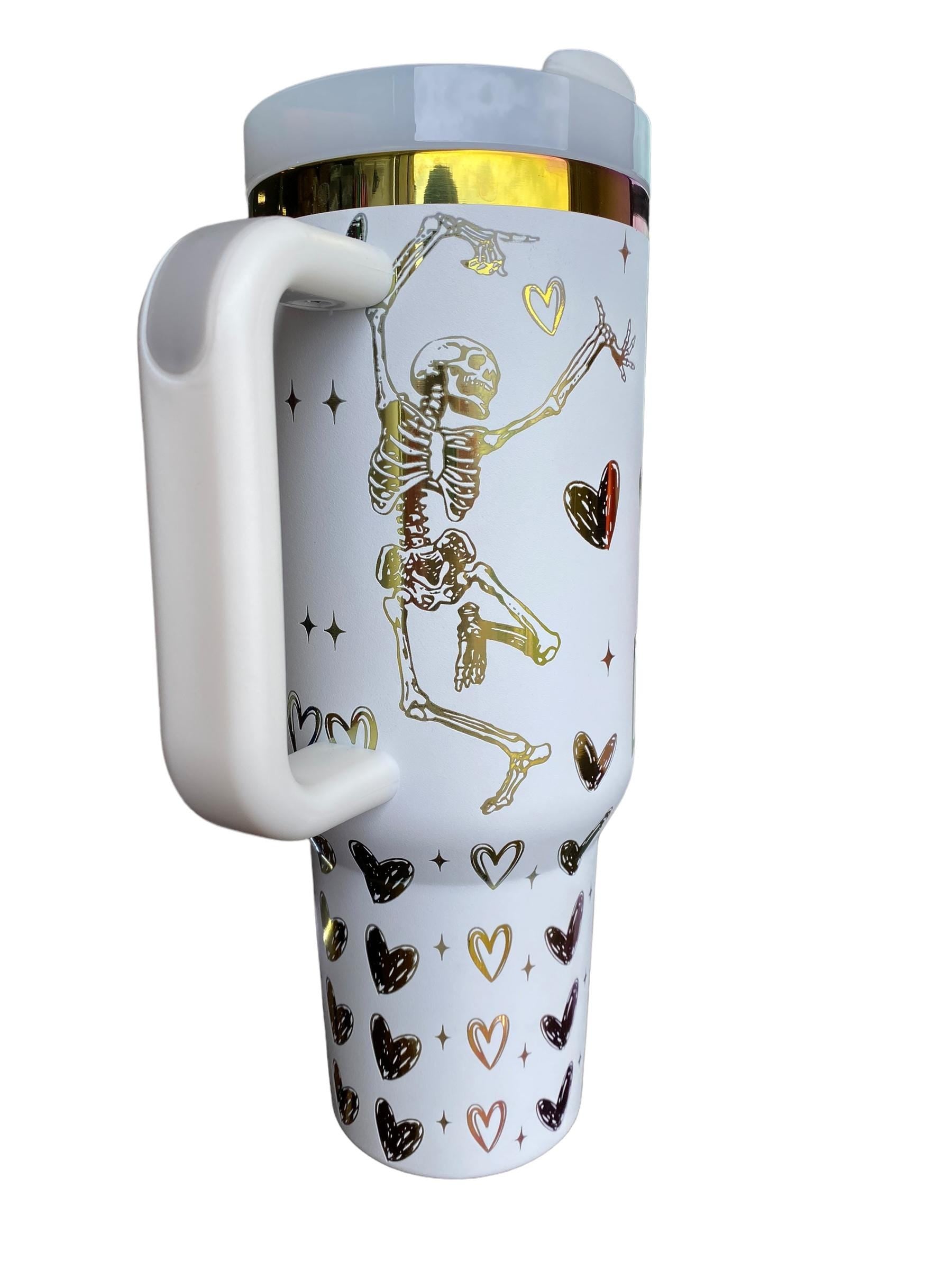 Have the Day You Deserve Tumbler - Skeleton Engraved Tumbler - 40oz Engraved Tumbler - Halloween Cup - Skeli Tumbler - Sarcastic