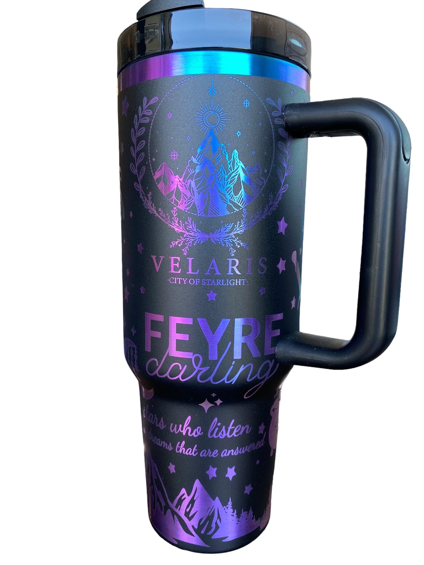 There you Are, I’ve been looking for you Tumbler - Cauldron Boil me Tumble - 40oz tumbler with handle - To the Stars who Listen