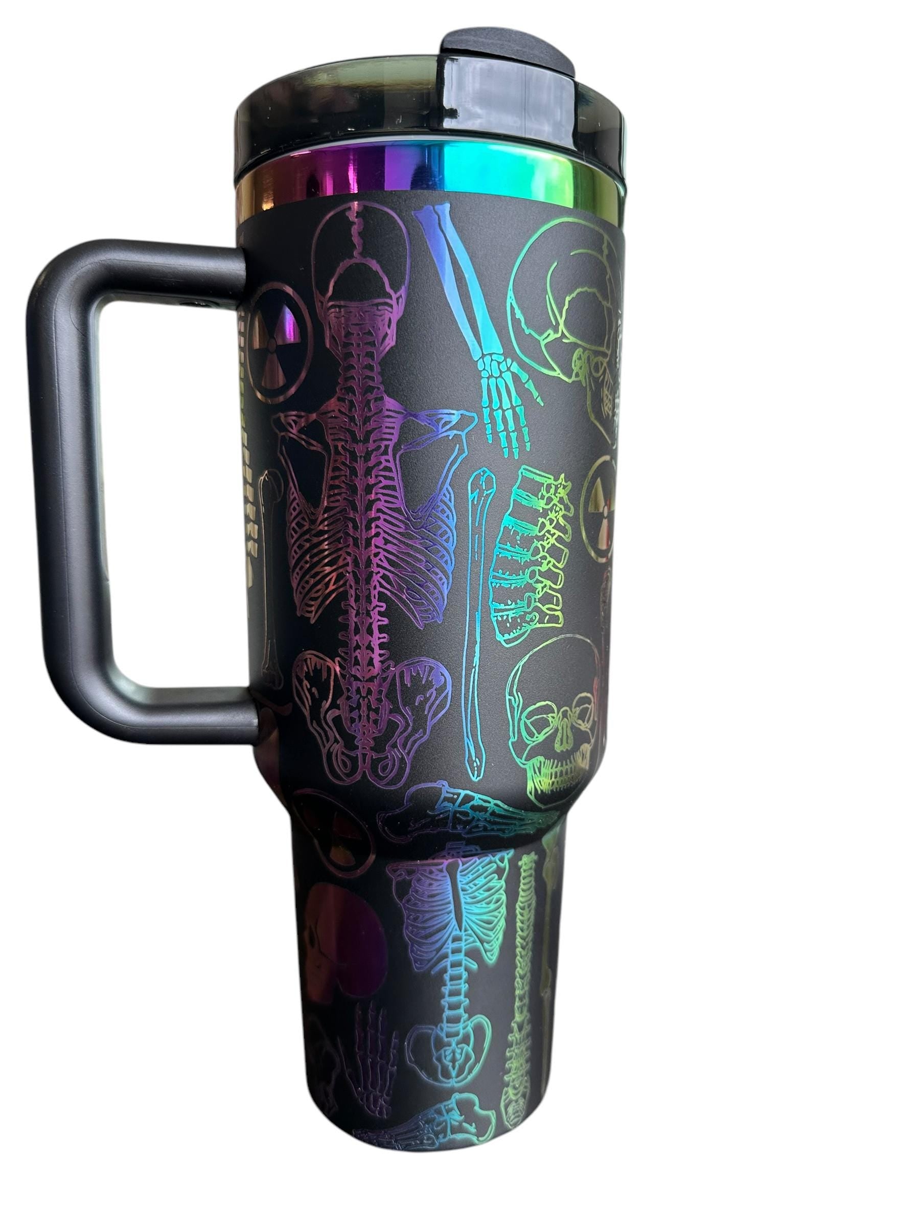 XRAY Tumbler - Radiologist  Gift - X-ray Ortho Tumbler - Xray tech| Xray tumble - 40oz Engraved Tumbler - Halloween - Skeleton Tumbler