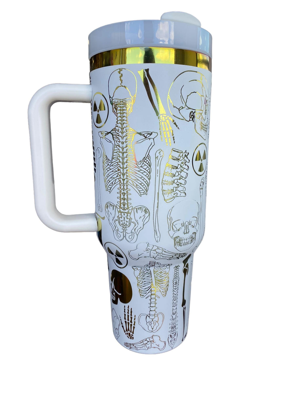 XRAY Tumbler - Radiologist  Gift - X-ray Ortho Tumbler - Xray tech| Xray tumble - 40oz Engraved Tumbler - Halloween - Skeleton Tumbler