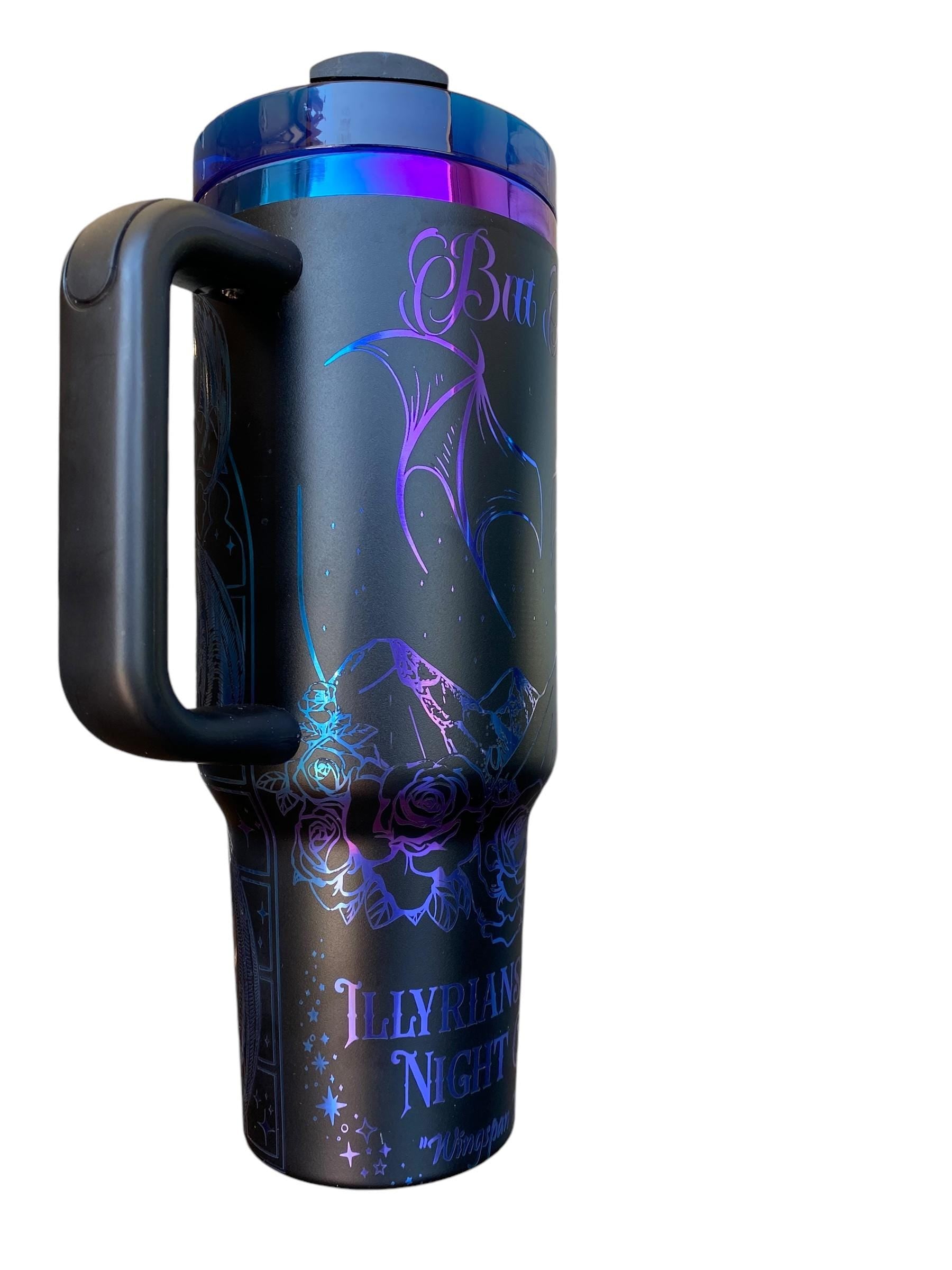 Illyrians of the Night Court Tumbler - Bat Boys Tumbler - Wing Span Tumbler - engraved ACOTAR tumbler - Night Court -Rhysand Azriel Cassian