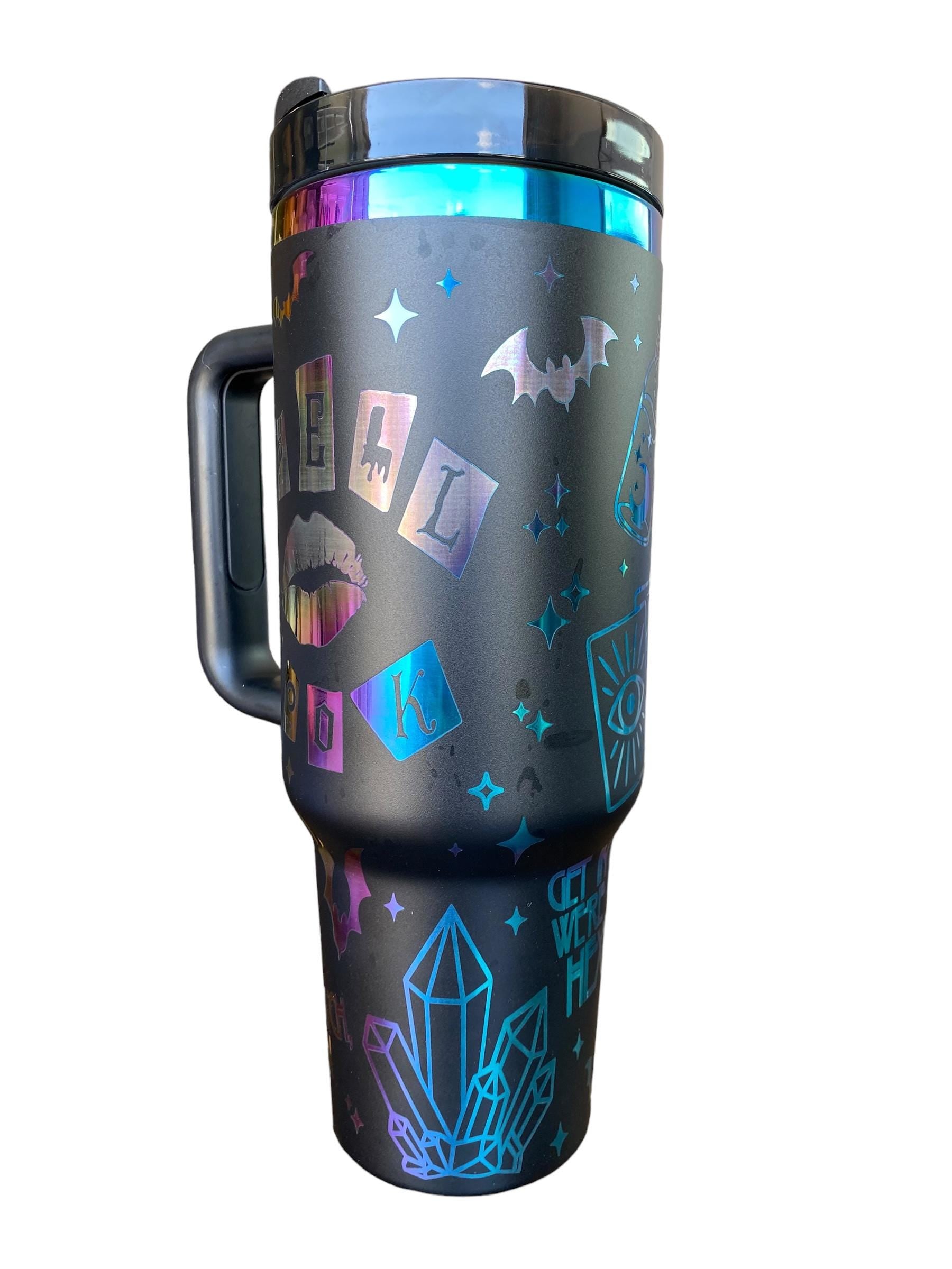 Spell Book Engraved Tumber- Witchy Tumbler - We're going Hexing Cup - Witch Tumbler - engraved Tumbler - 40oz tumbler
