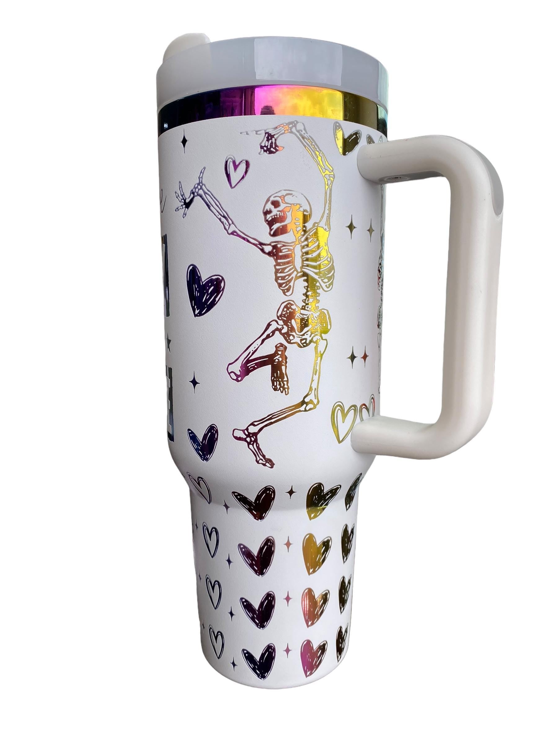 Have the Day You Deserve Tumbler - Skeleton Engraved Tumbler - 40oz Engraved Tumbler - Halloween Cup - Skeli Tumbler - Sarcastic
