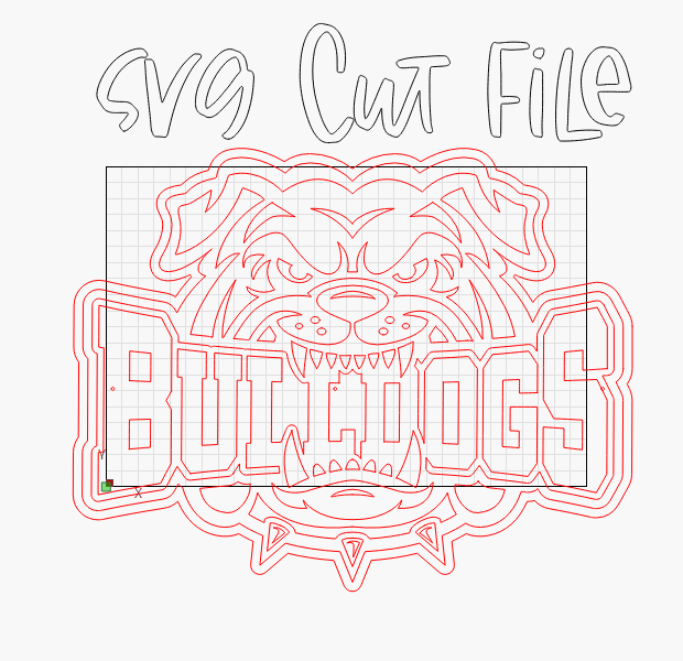 Bulldogs SVG Cut File – Layered Mascot Design for Cricut, Silhouette & Laser | Instant Digital Download